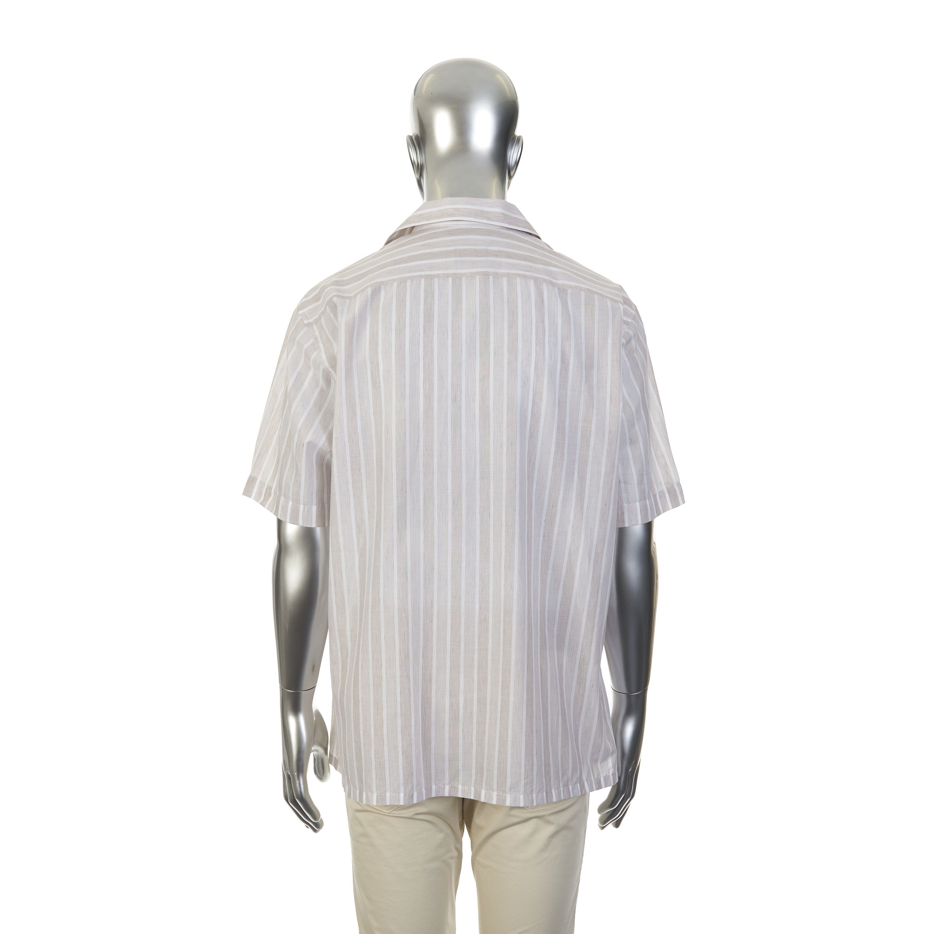 Brioni Cuban Shirt In Cotton & Linen Size US L / EU 52-54 / 3 - 6 Thumbnail