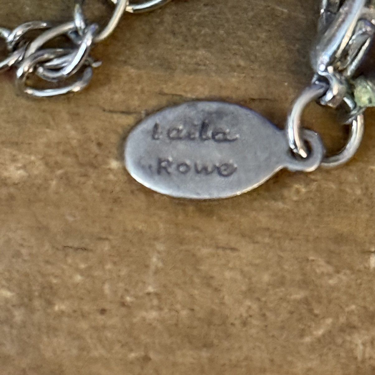 Other Laila Rowe green ribbon and glass bead heart pendant necklac Size ONE SIZE - 4 Thumbnail