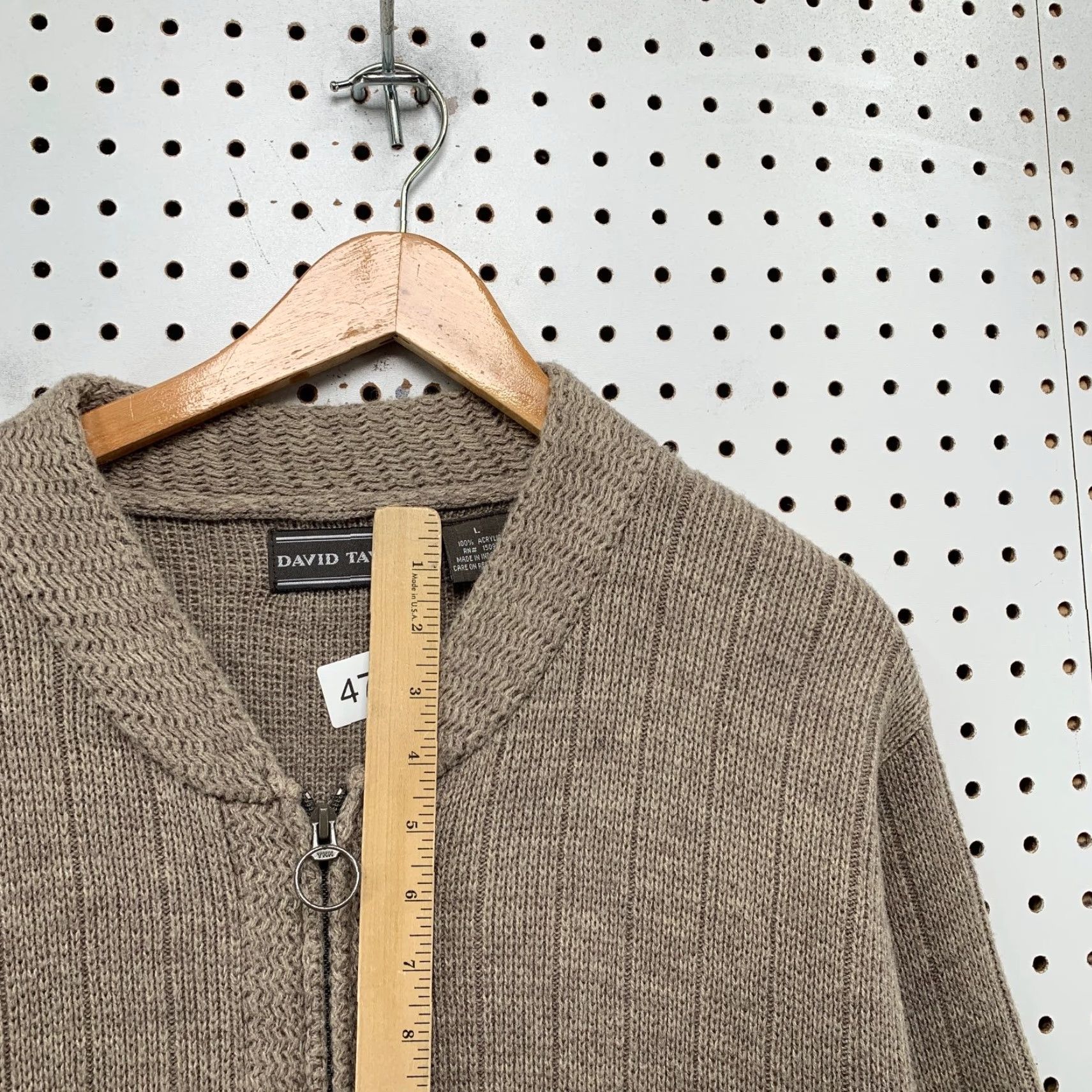 Vintage VINTAGE David Taylor Cardigan Sweater Mens M Brown Long Sleeve Acrylic Grandpa Size US M / EU 48-50 / 2 - 7 Thumbnail