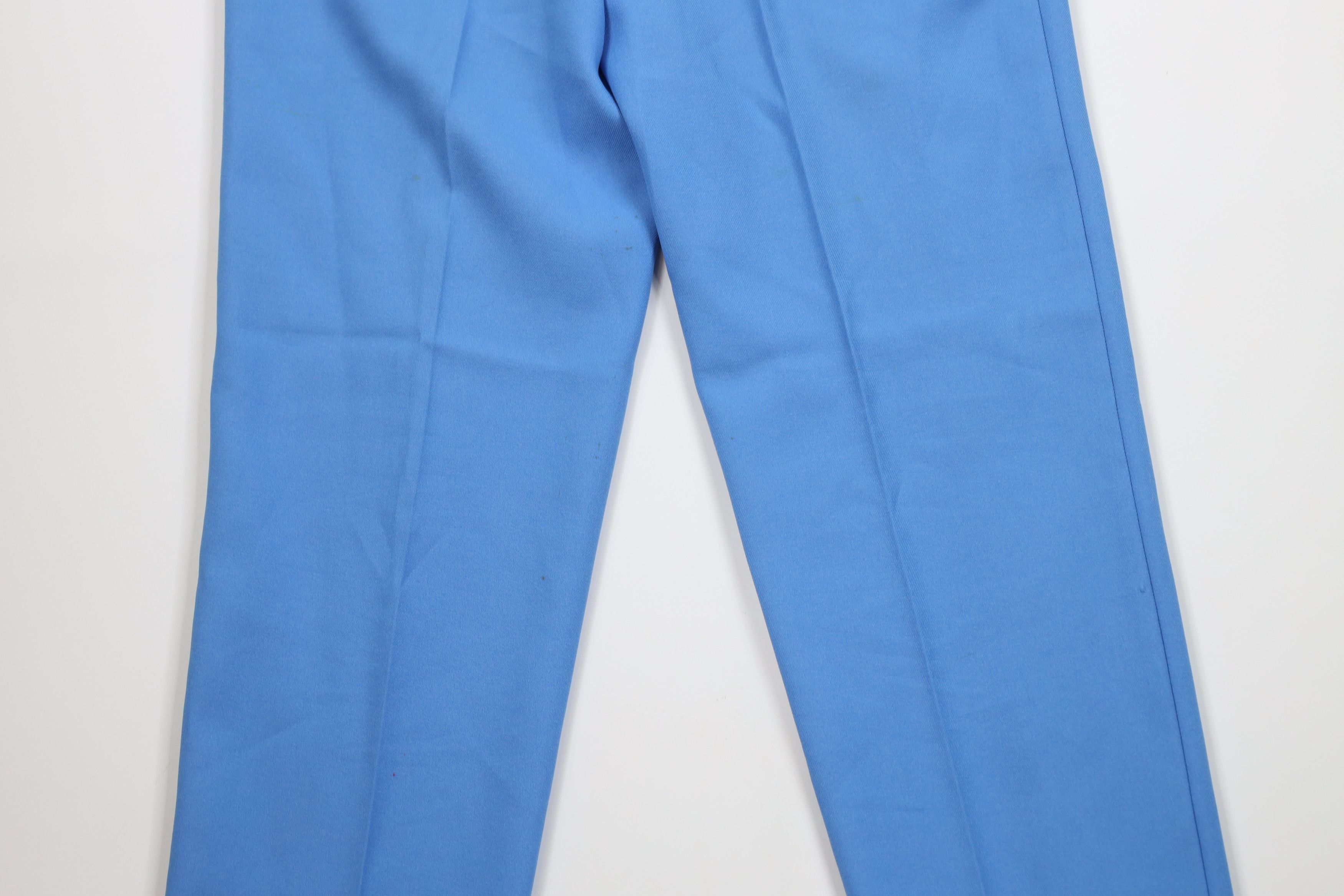 Levi's Vintage 70s 80s Levis Knit Pleated Chino Pants Blue USA Size 34" / US 12 / IT 48 - 13 Thumbnail