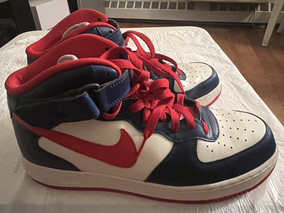Nike Nike Air Force High-Top Sneakers Size US 11.5 / EU 44-45 - 2 Thumbnail