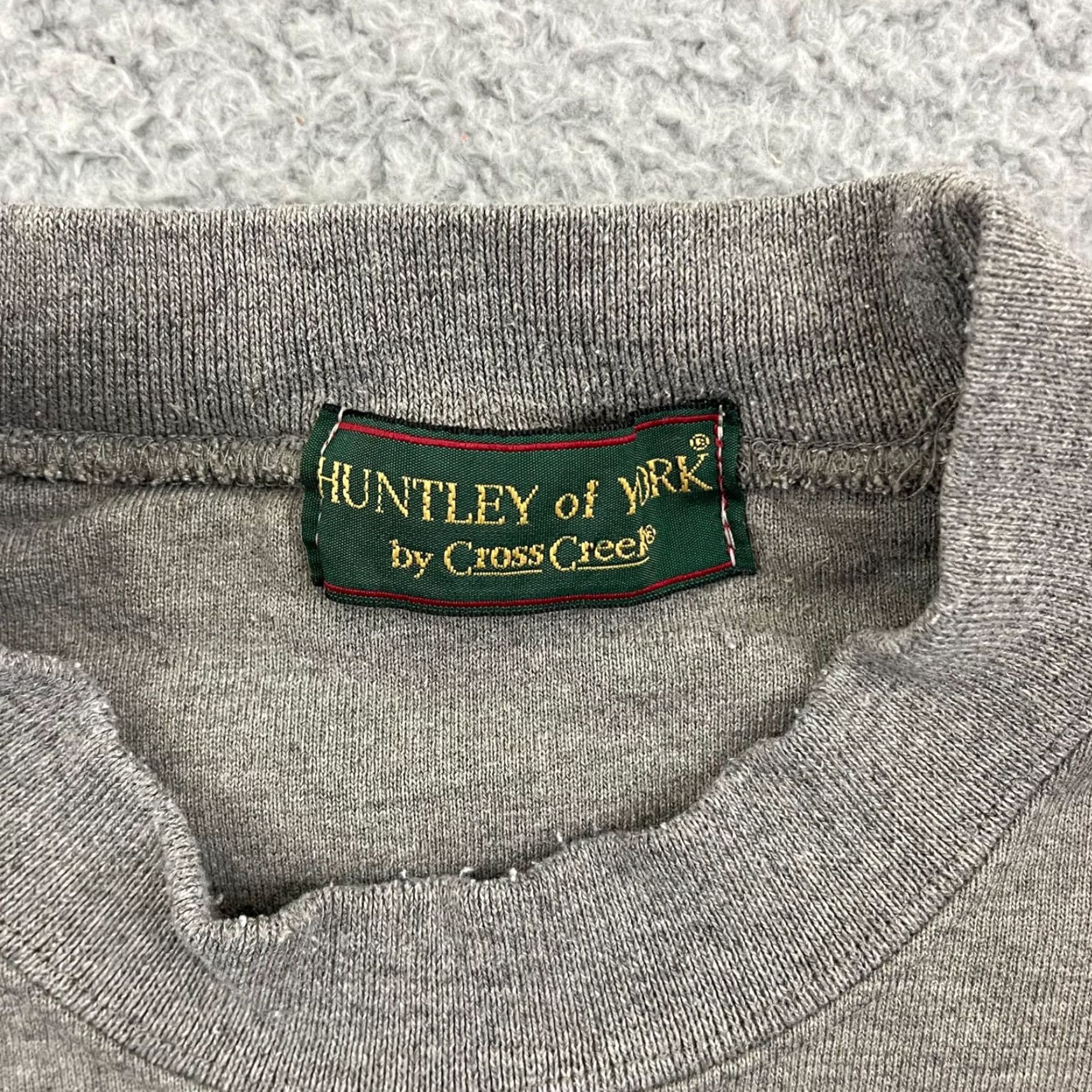 Vintage VINTAGE Maine Sweatshirt Mens XL Outdoor Pullover 90s Embroidered Travel USA Gray Cotton Blend Crew Neck Size US XL / EU 56 / 4 - 4 Thumbnail