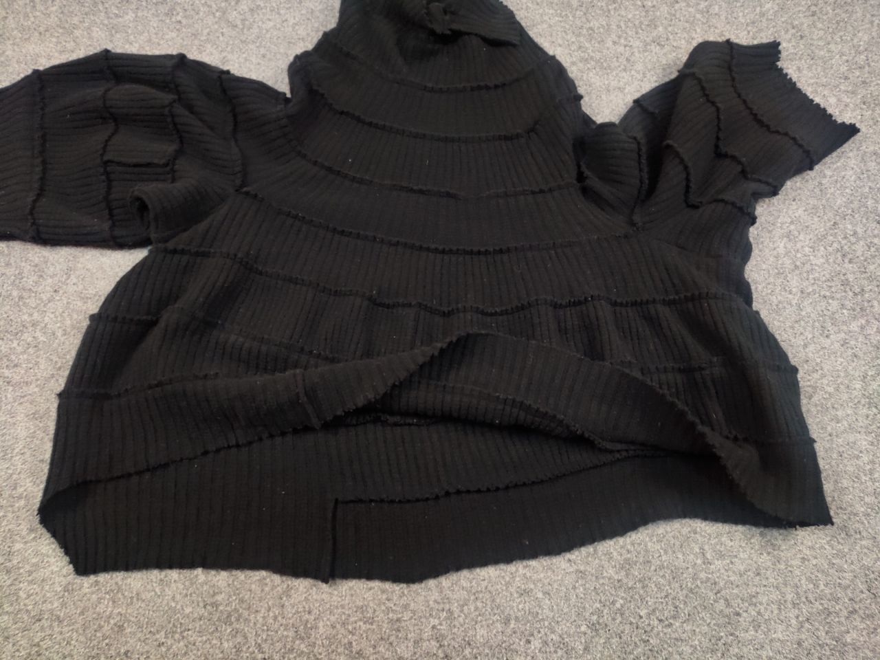 Yohji Yamamoto Vintage 90s Y's Yohji Yamamoto Knit Poncho Oversized Sweater Size M / US 6-8 / IT 42-44 - 13 Thumbnail