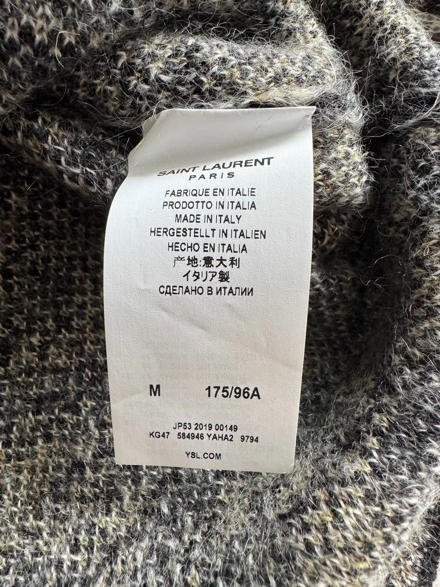Saint Laurent Paris Saint Laurent Cat Leopard Print Sweater Ｑ23 Size US M / EU 48-50 / 2 - 2 Thumbnail