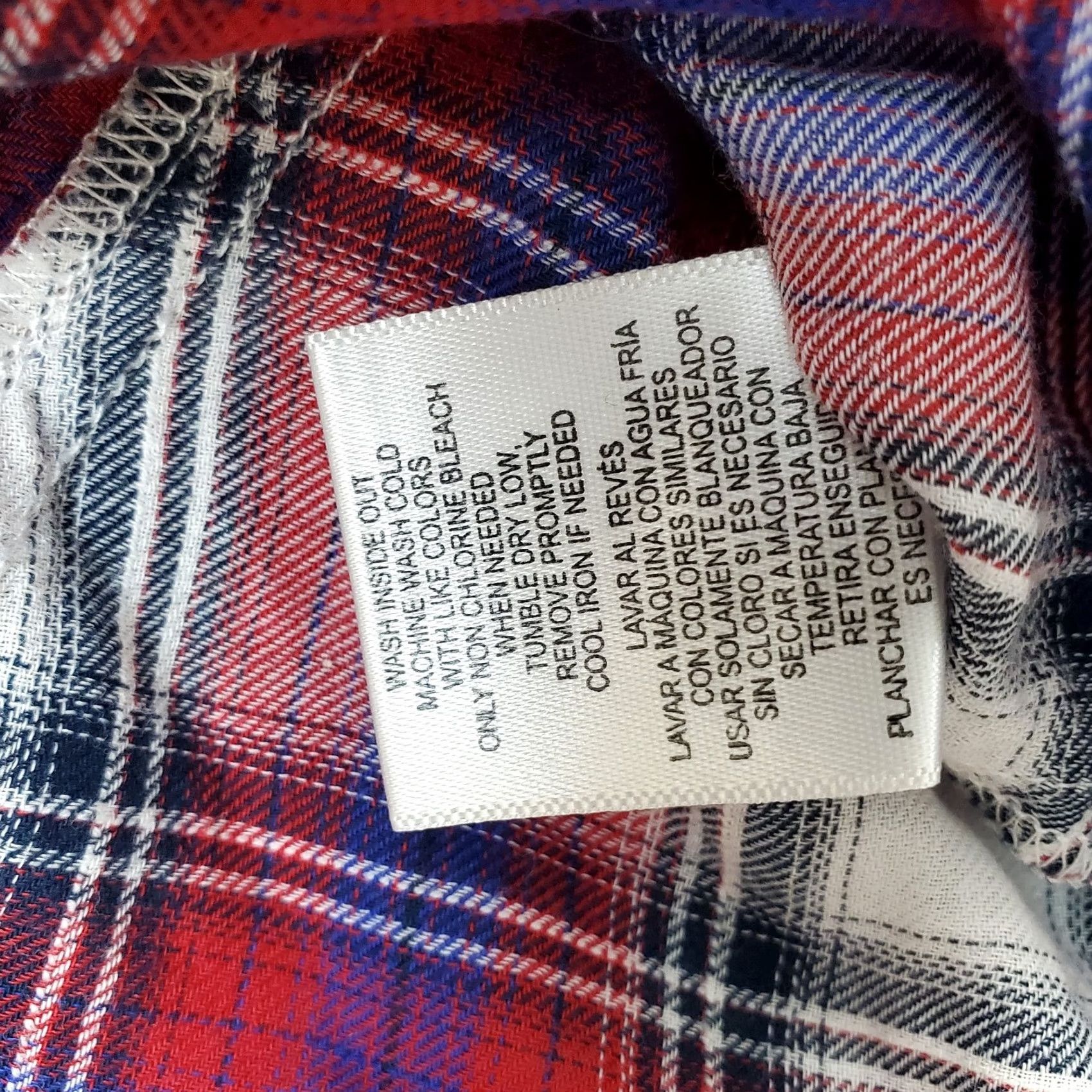 Sam Edelman Sam Edelman Western Shirt Womens XS Multi Plaid Roll Tab Sleeve Collar Button-Up Size XS / US 0-2 / IT 36-38 - 7 Thumbnail