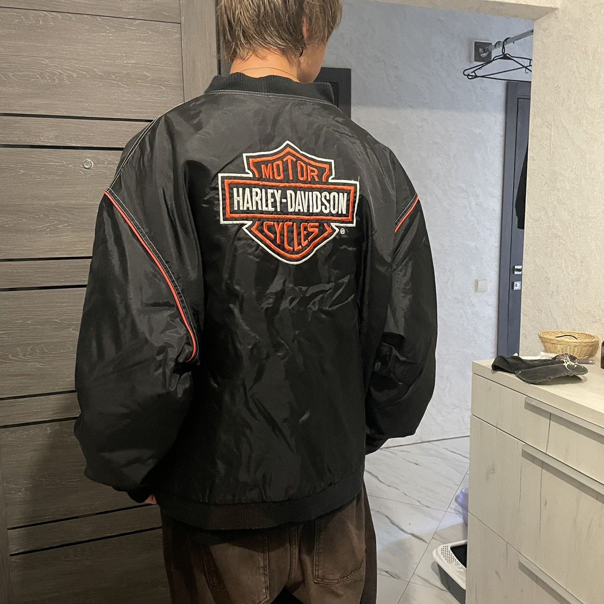 Harley Davidson × Vintage Harley Davidson Bomber jacket Size US XXL / EU 58 / 5 - 1 Thumbnail