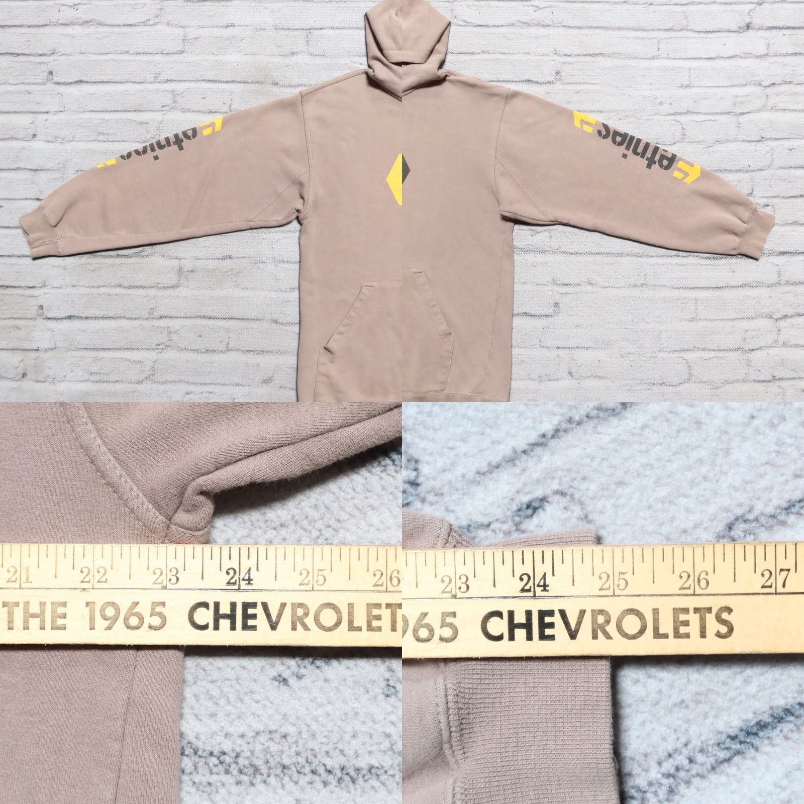 Etnies VINTAGE Etnies Logo Hoody Sweatshirt Shirt Mens M Tan Y2K 00s Skate Skateboard Size US M / EU 48-50 / 2 - 8 Thumbnail
