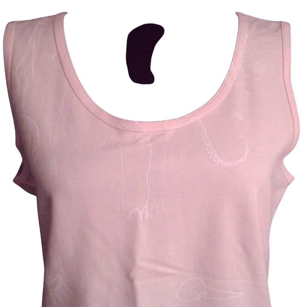Chicos Spa By Chicos Size 0 Small 4 Tank Top Pink Cotton Sleeveless Size S / US 4 / IT 40 - 5 Thumbnail