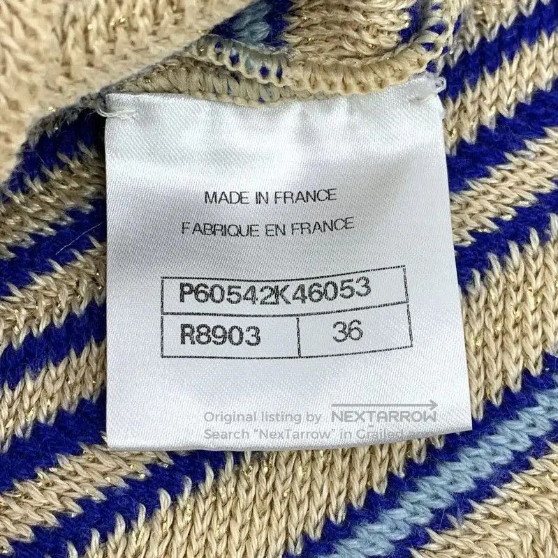 Chanel Chanel Striped Knit Women’s Sweater in XS . Size XS / US 0-2 / IT 36-38 - 7 Thumbnail