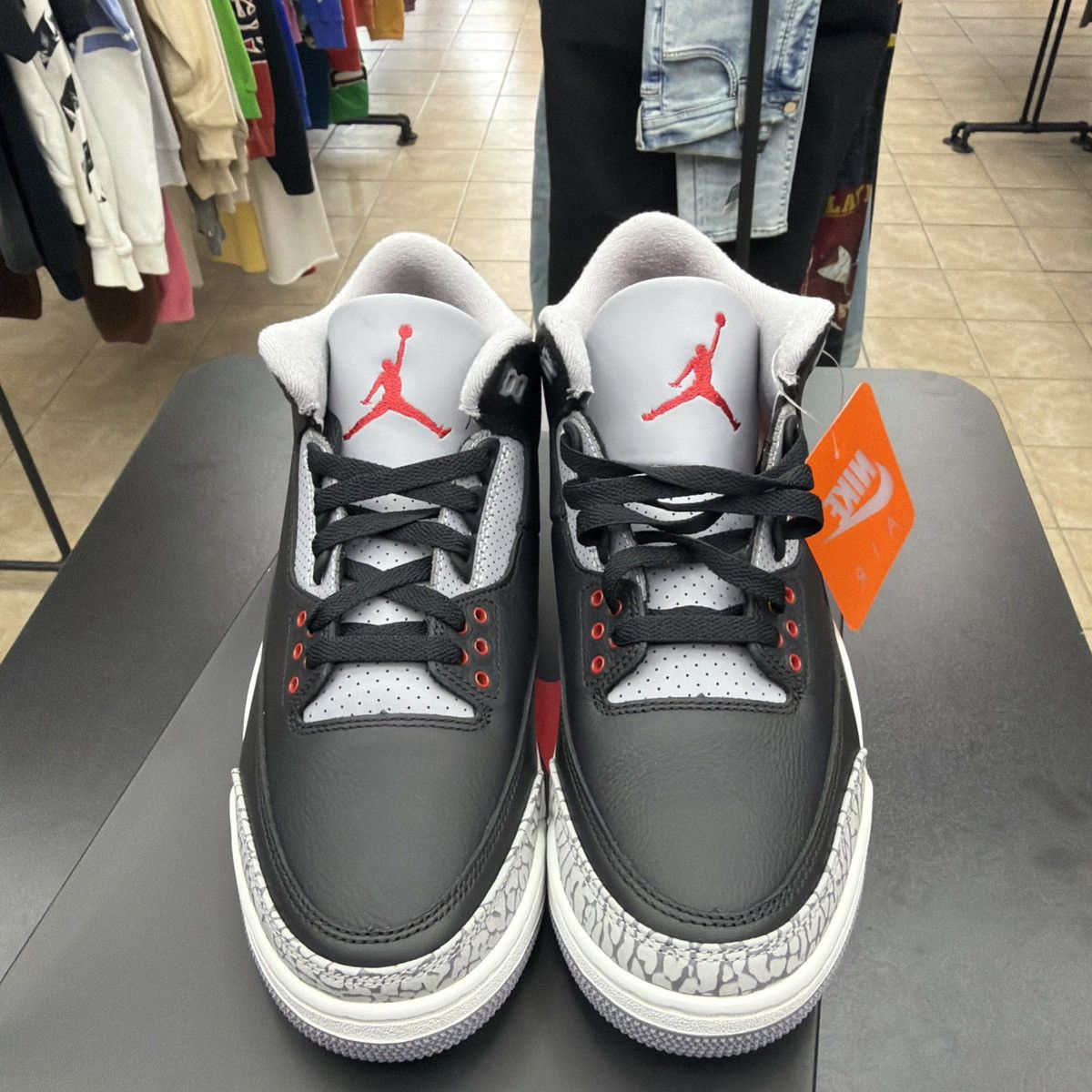 Jordan Brand Air Jordan 3 Retro OG 2024 Black Cement DN3707-010 Size 9.5 Size US 9.5 / EU 42-43 - 14 Thumbnail