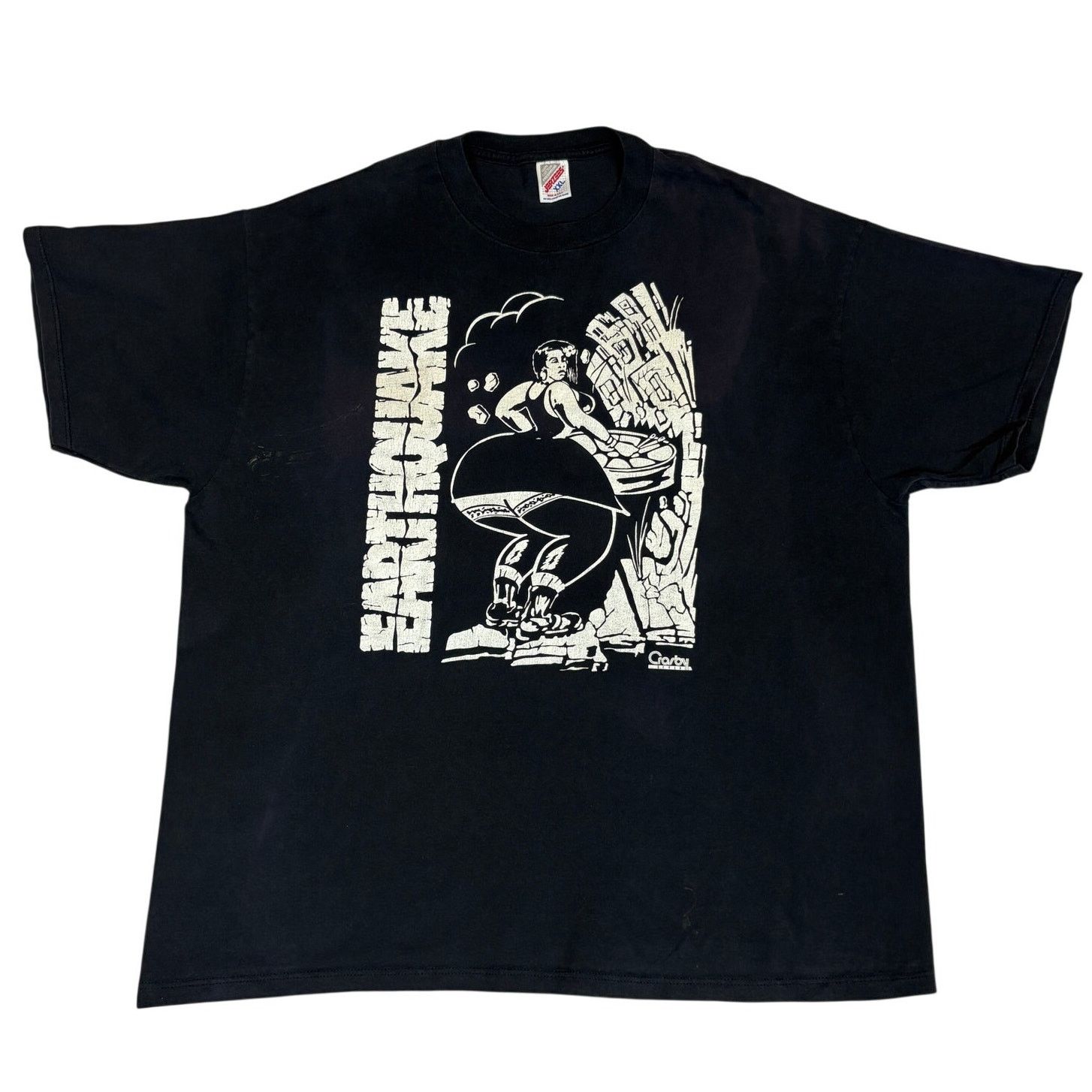 Jerzees Vintage Pin Up Girl Carnival Graphic Tee Shirt Men's 2XL XXL Size US XXL / EU 58 / 5 - 2 Thumbnail