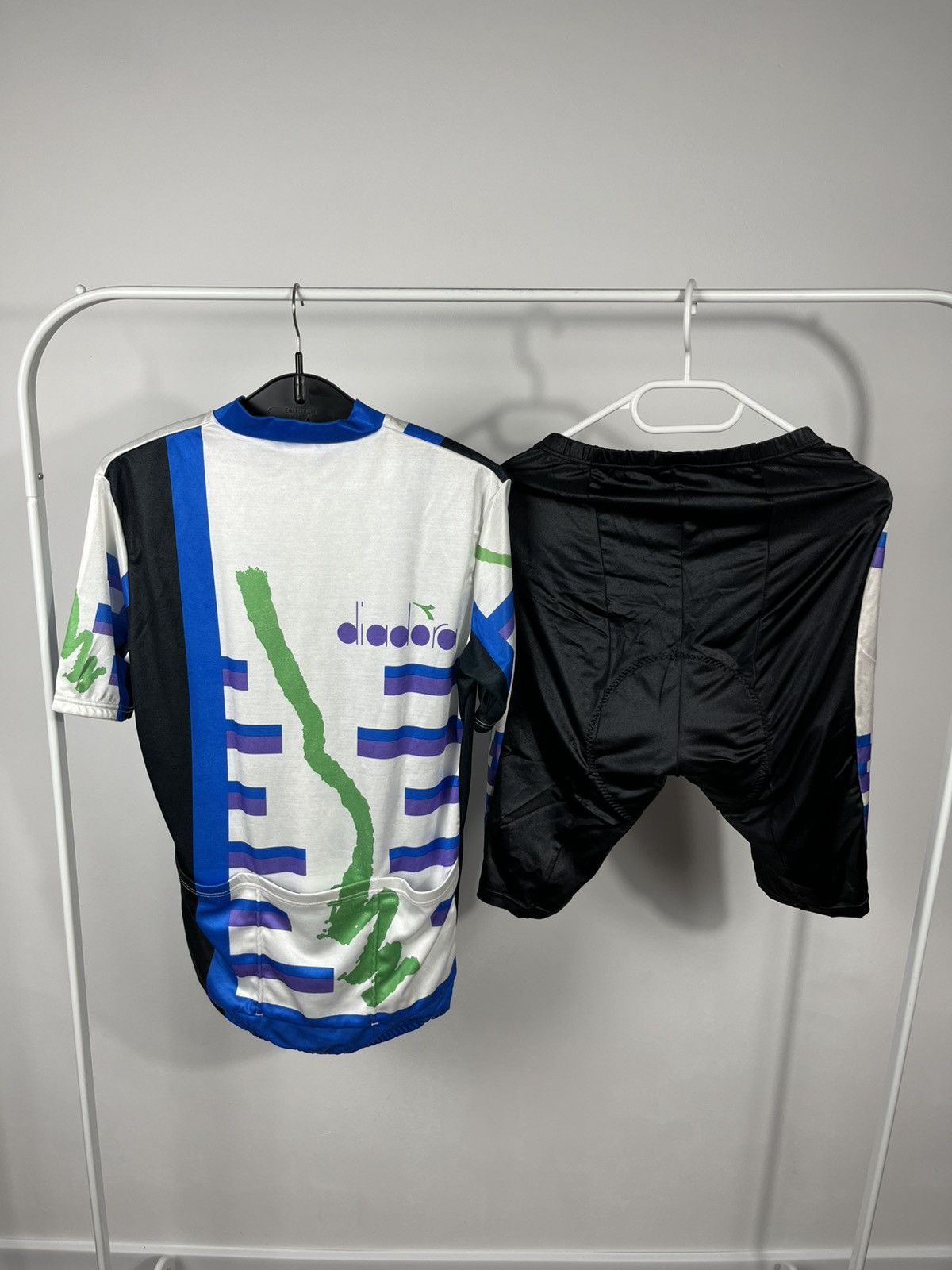 Diadora Diadora Vintage Cycling Jersey Shorts Set L Size US L / EU 52-54 / 3 - 13 Thumbnail