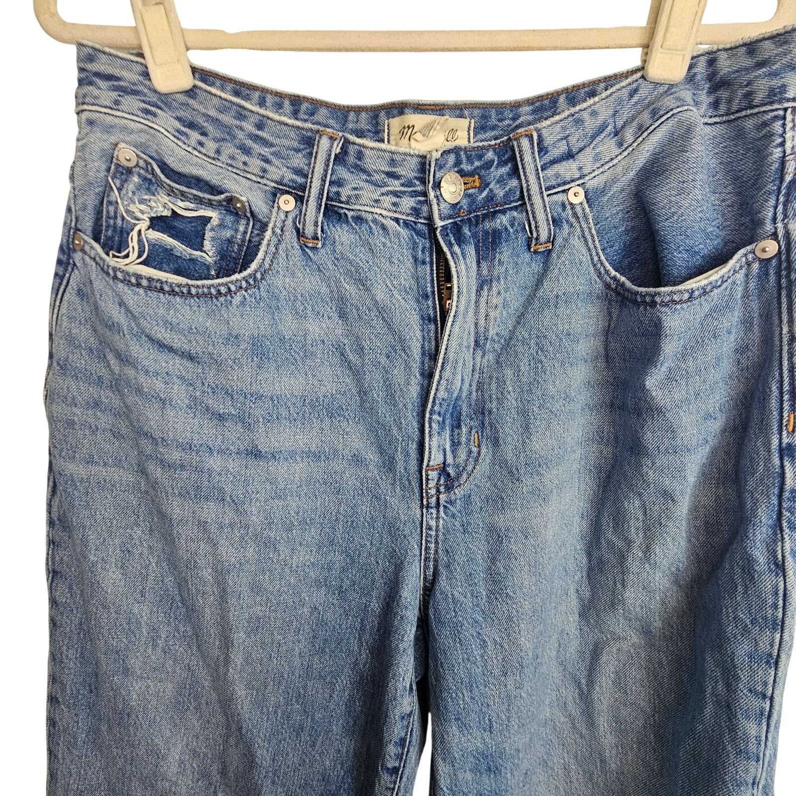 Madewell Madewell Womens The DadJean Sz 29 High Waist Distressed Size 33" - 2 Thumbnail