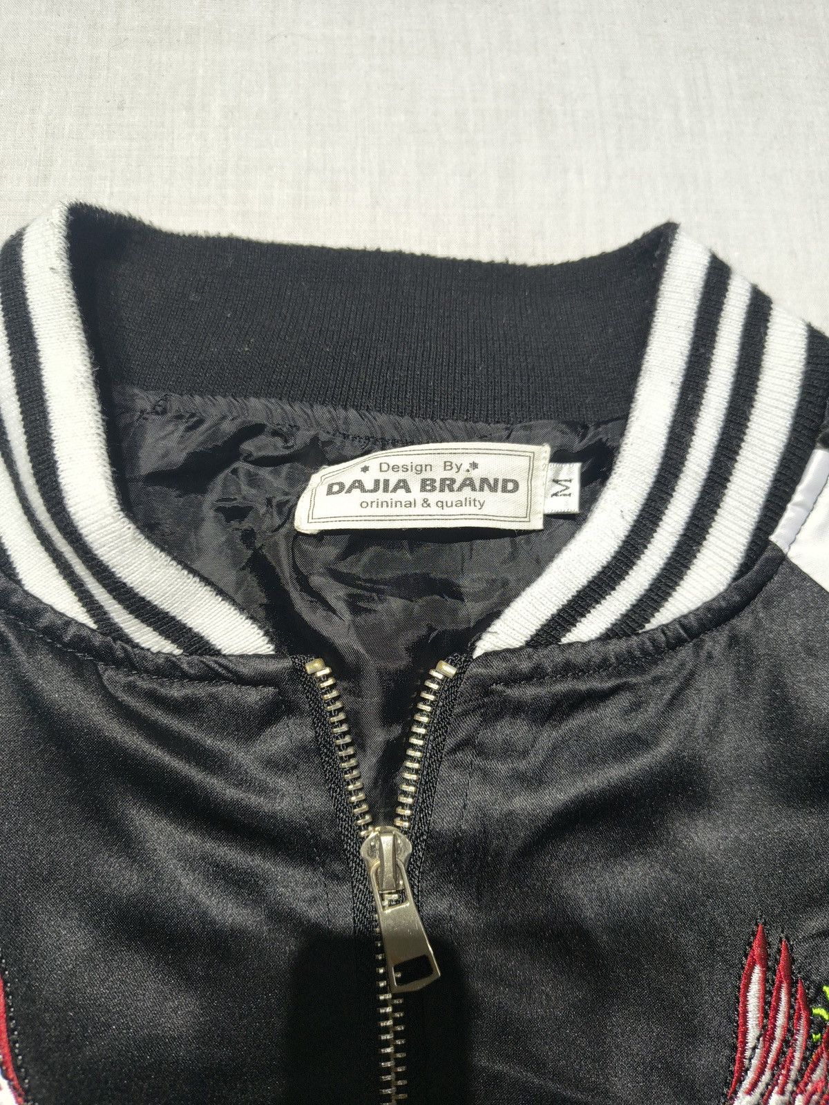 Japanese Brand Sukajan Japan phoenix Embroidery Satin Bomber Jacket(027) Size US S / EU 44-46 / 1 - 8 Thumbnail