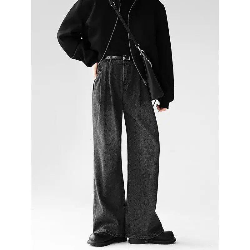 Japanese Brand × Jean Retro loose straight leg wide leg jeans Size US 32 / EU 48 - 4 Thumbnail