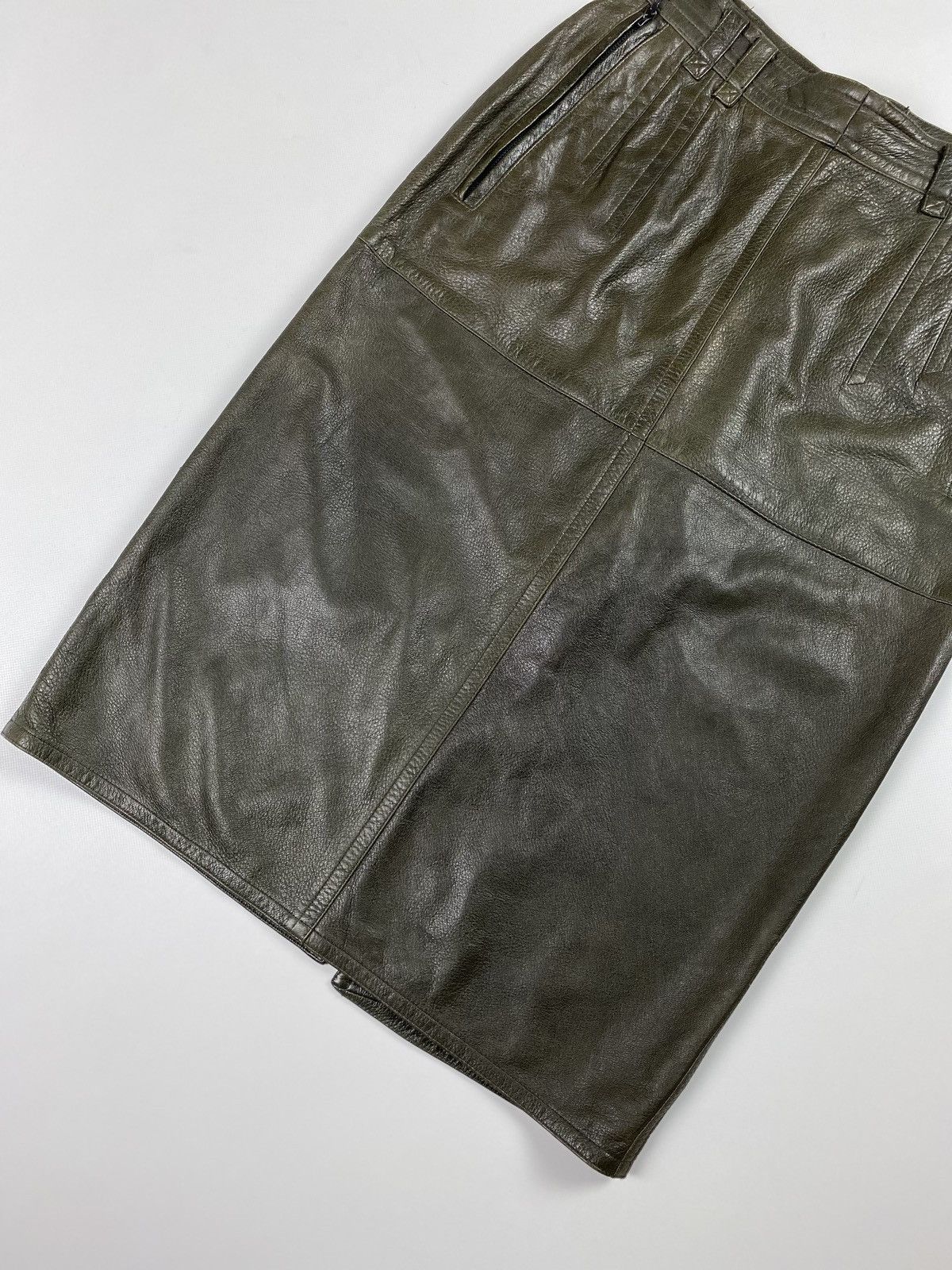 Jil Sander × Vintage Jil Sander vintage ladies leather skirt size 40 Size 27" / US 4 / IT 40 - 20 Thumbnail