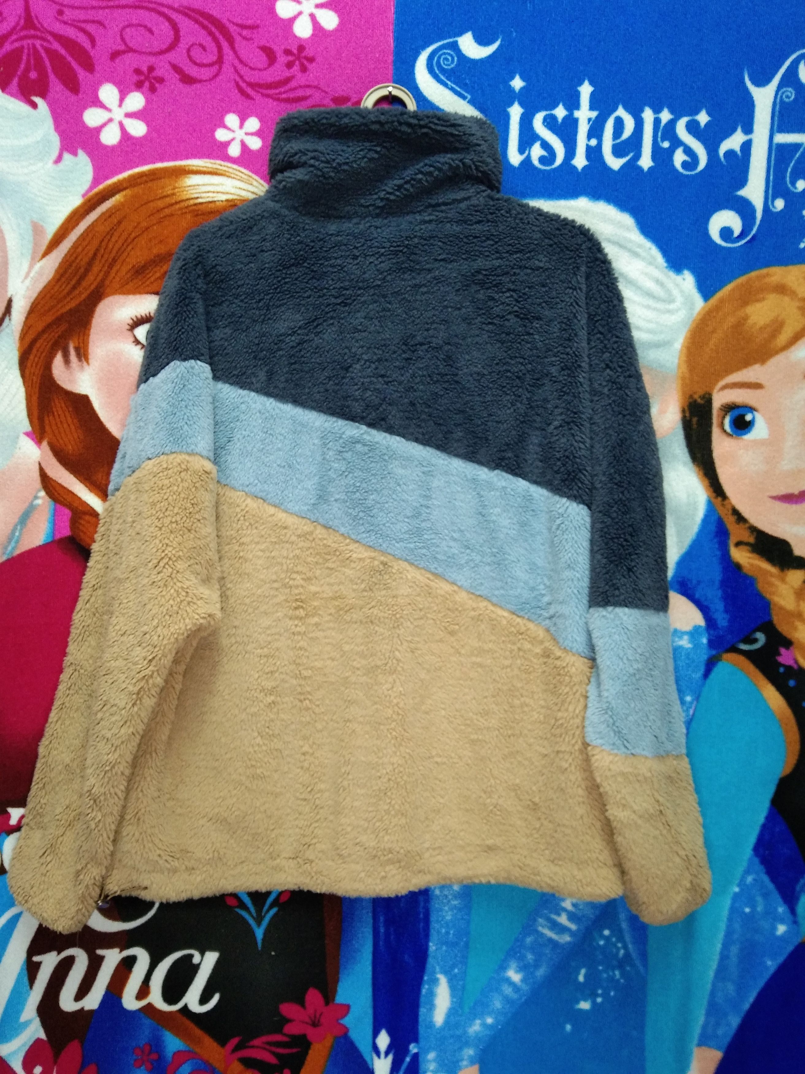 Bershka × Japanese Brand FOREVER AWESOME COLOURBLOCK SHERPA JACKET Size US L / EU 52-54 / 3 - 4 Thumbnail