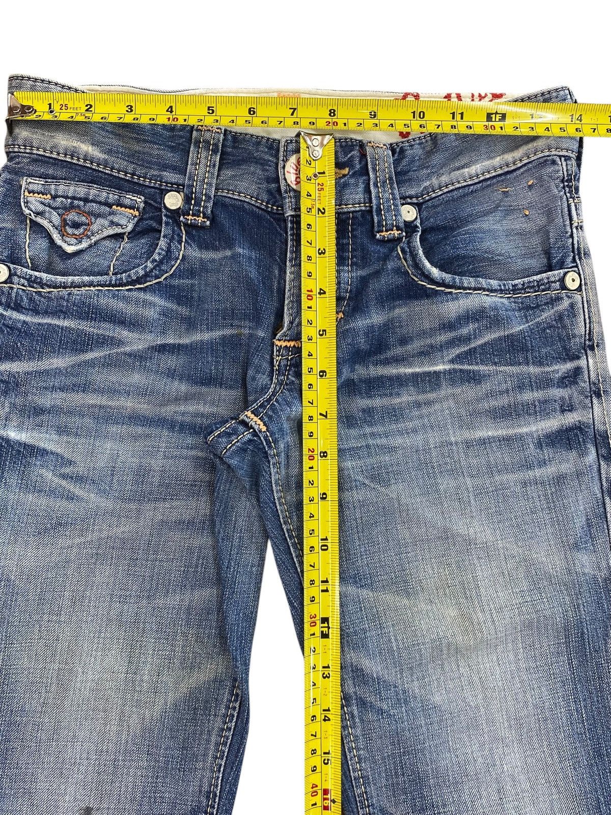 Edwin Edwin Blue Trip Faded Wash Whiskered Boot Cut Style Jeans Size US 28 / EU 44 - 9 Thumbnail