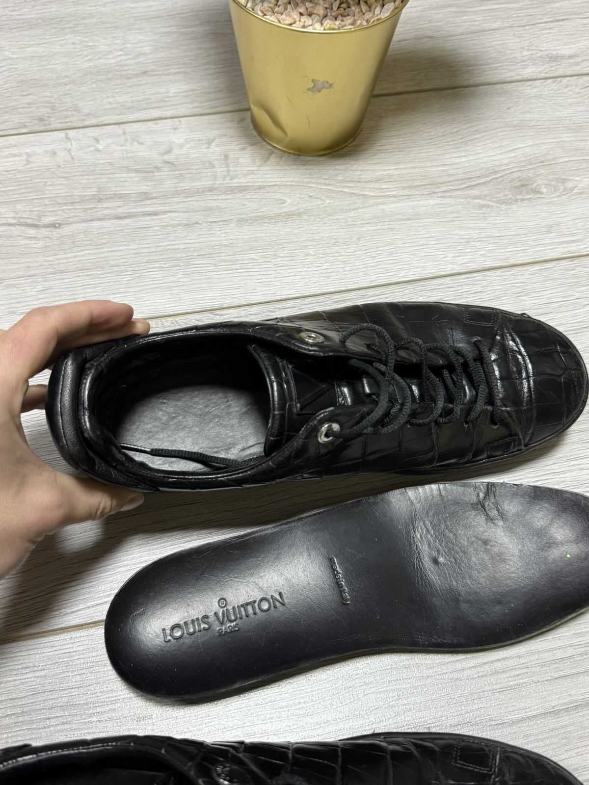 Louis Vuitton LV Louis Vuitton leather trainers shoes sneakers Size US 8.5 / EU 41-42 - 12 Thumbnail