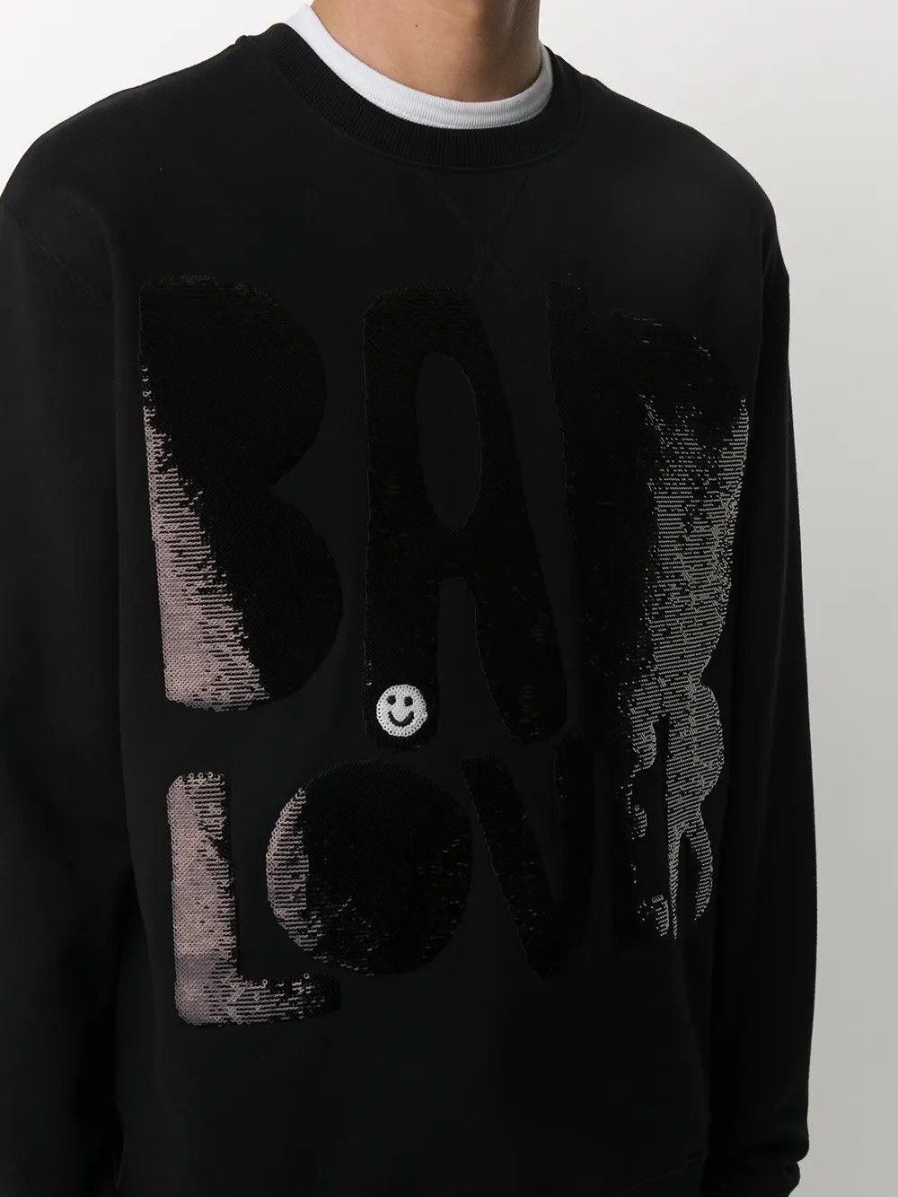 Valentino Authentic Valentino Garavani Black Sequin Sweatshirt Size US S / EU 44-46 / 1 - 5 Thumbnail