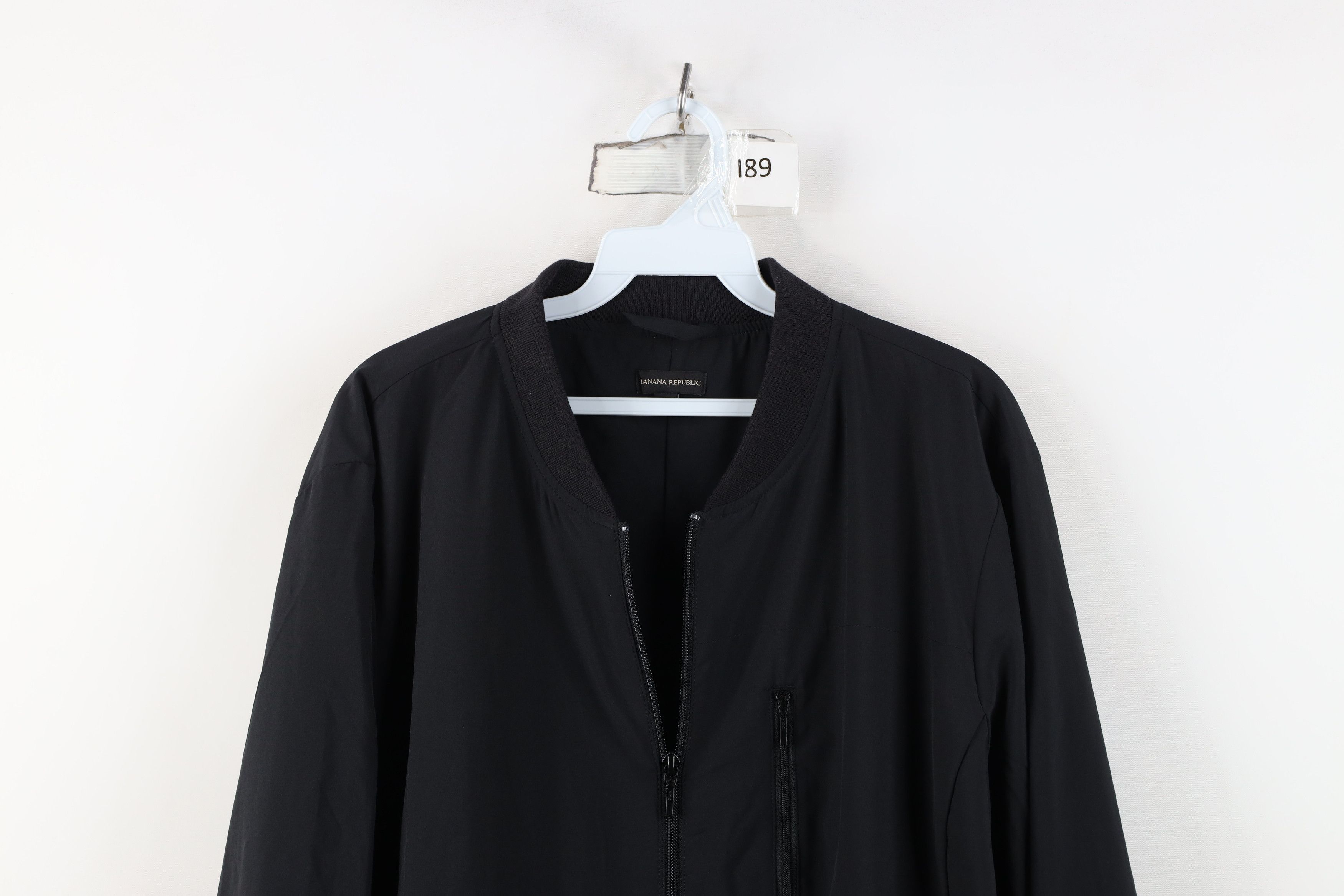 Banana Republic Banana Republic Touch Tech Full Zip Bomber Jacket Coat Black Size US XL / EU 56 / 4 - 2 Thumbnail