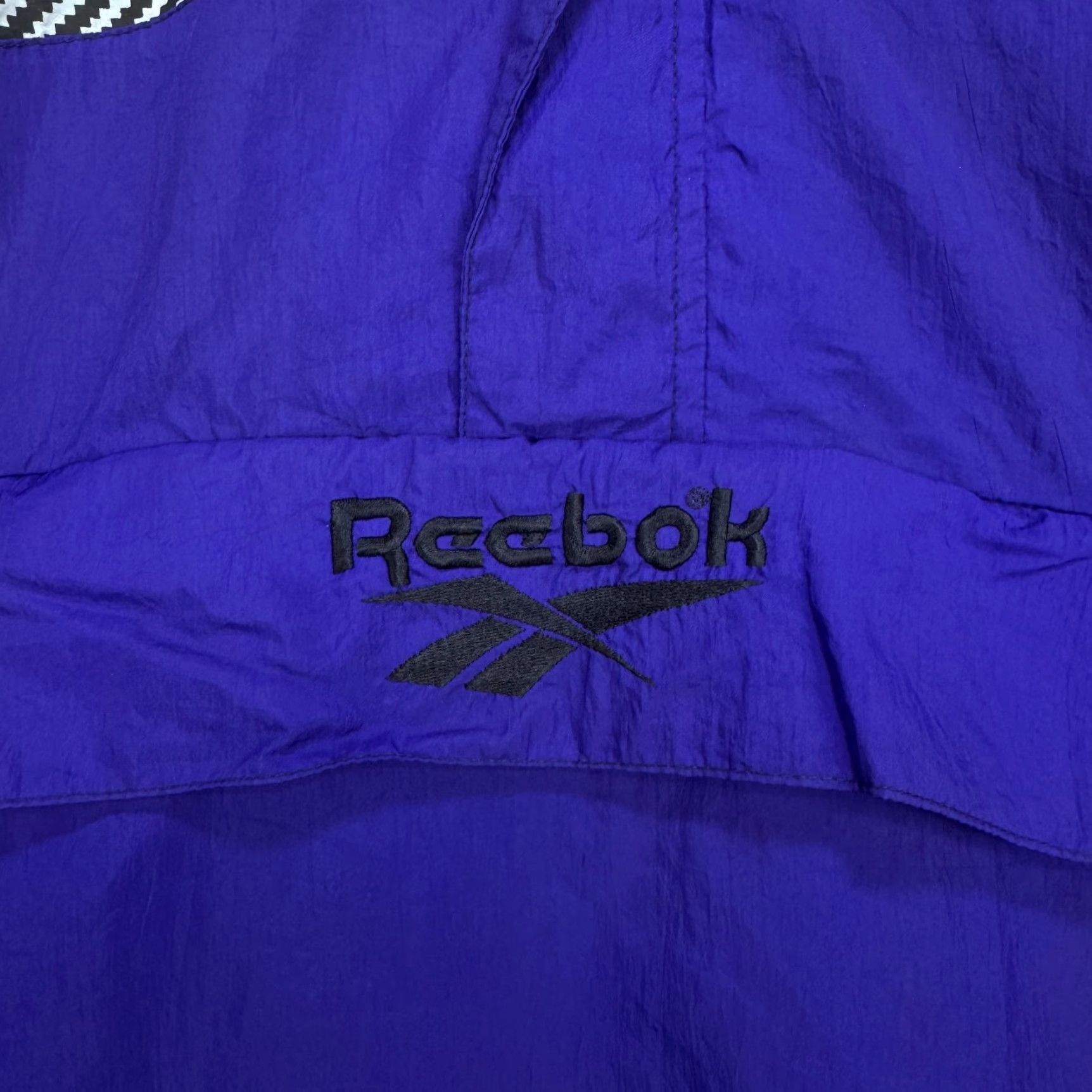 Reebok VINTAGE Reebok Windbreaker Pullover 1/2 Zip Nylon Purple White M Mens Jacket 80s 90s Streetwear Size US M / EU 48-50 / 2 - 3 Thumbnail