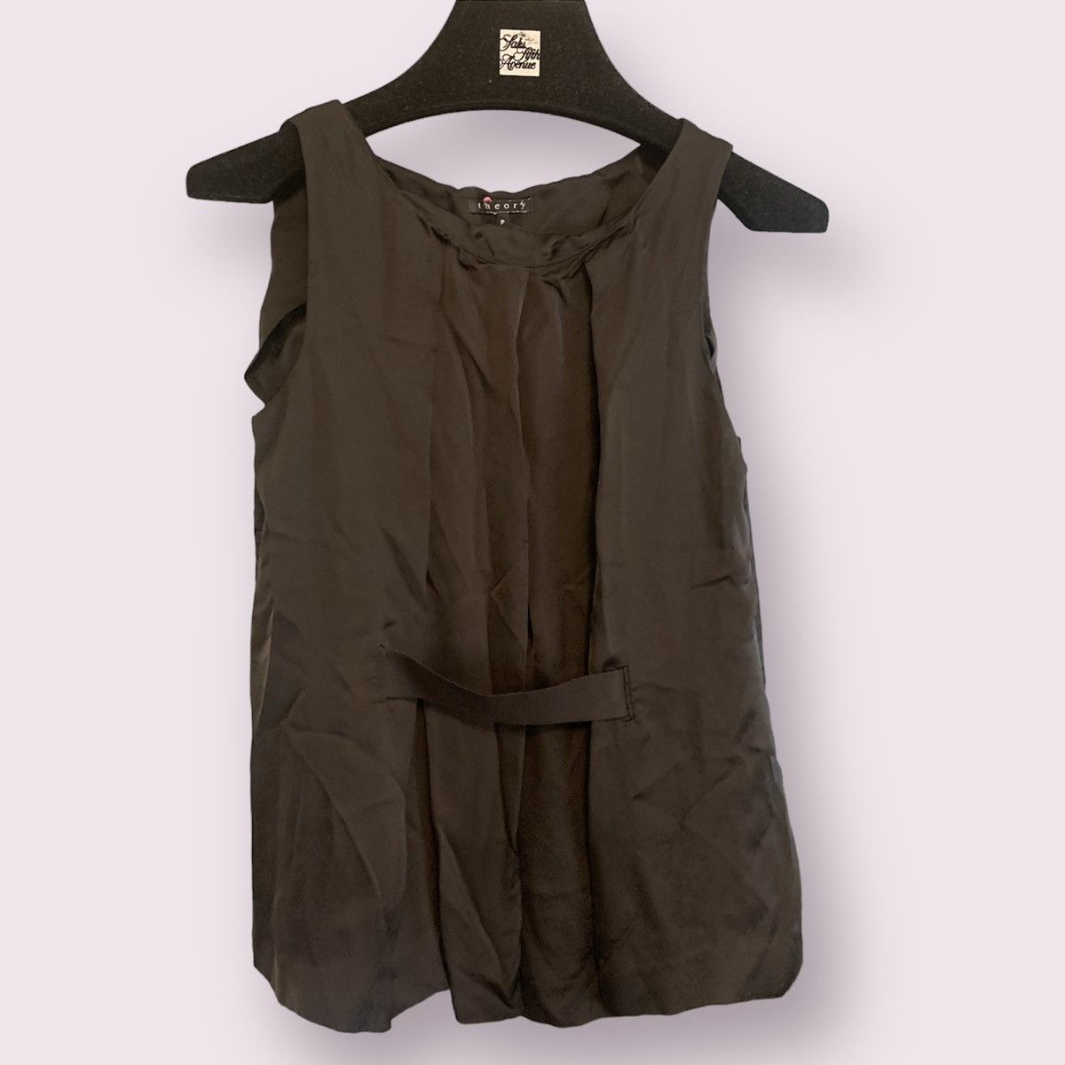 Theory Theory Black Pleated Blouse Size S / US 4 / IT 40 - 1 Thumbnail