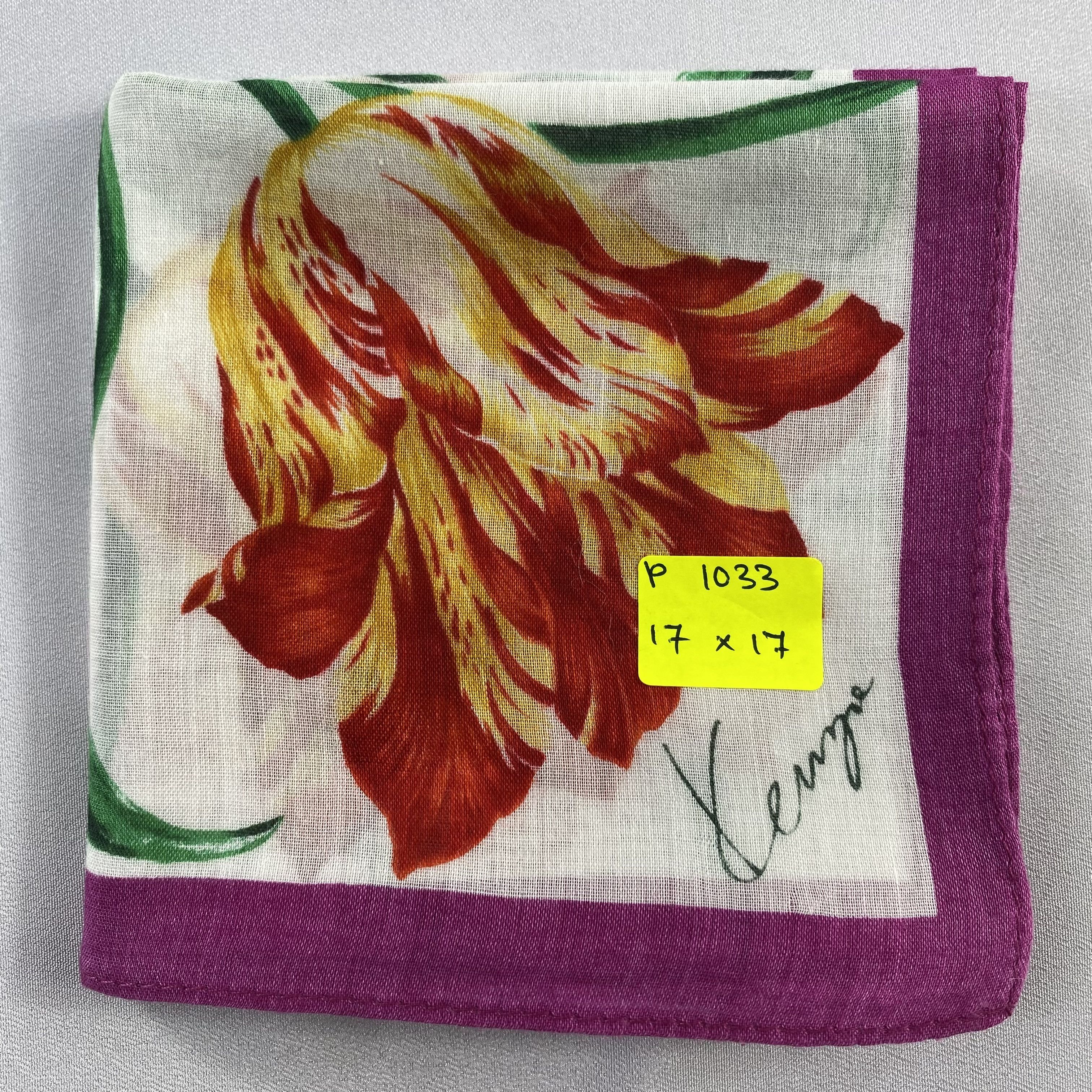 Kenzo × Vintage Kenzo Handkerchief / Neckerchief / Bandana-P1033 Size ONE SIZE - 5 Thumbnail