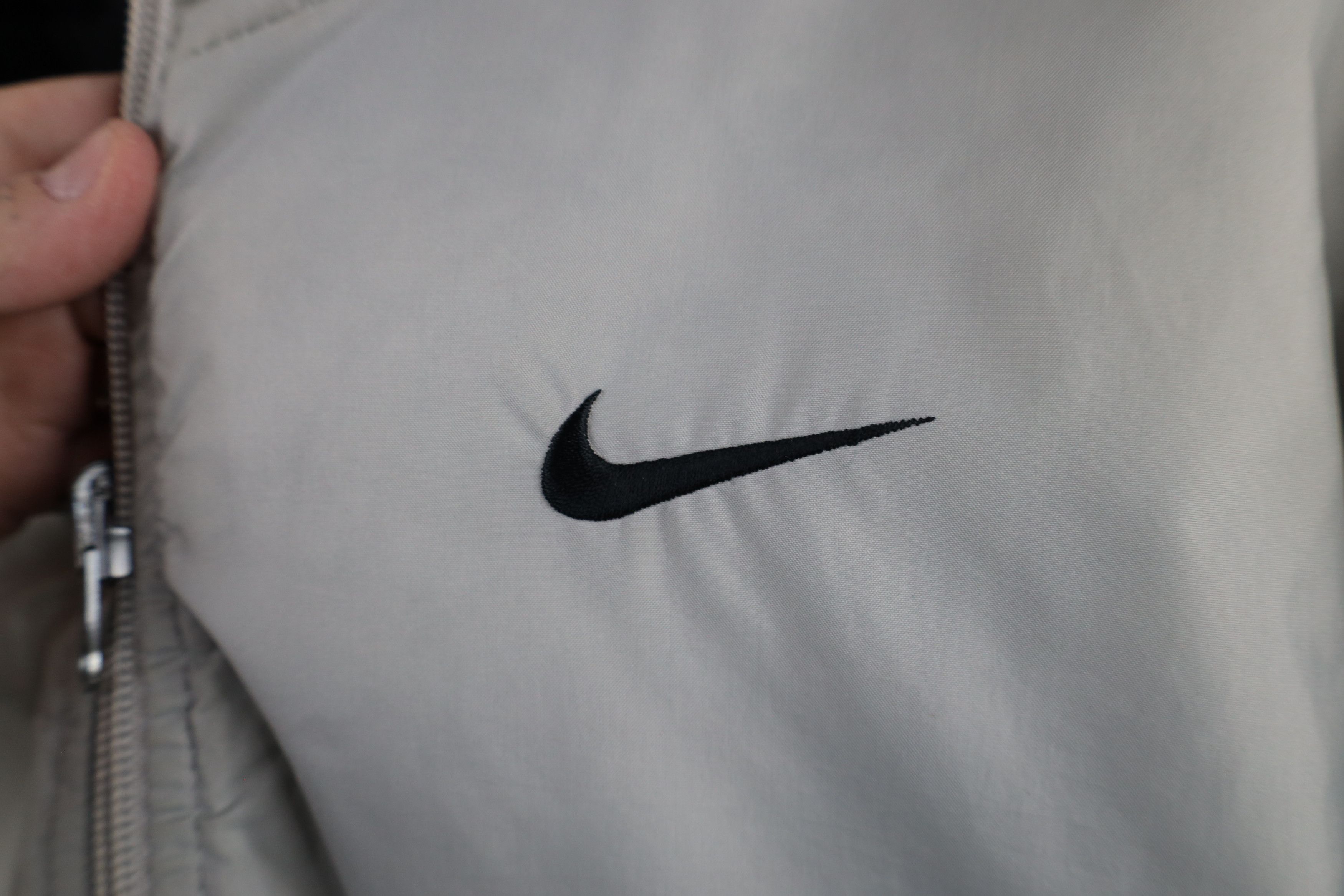 Nike × Vintage Vintage 90s Nike Mini Swoosh Reversible Hooded Anorak Jacket Size US M / EU 48-50 / 2 - 4 Thumbnail
