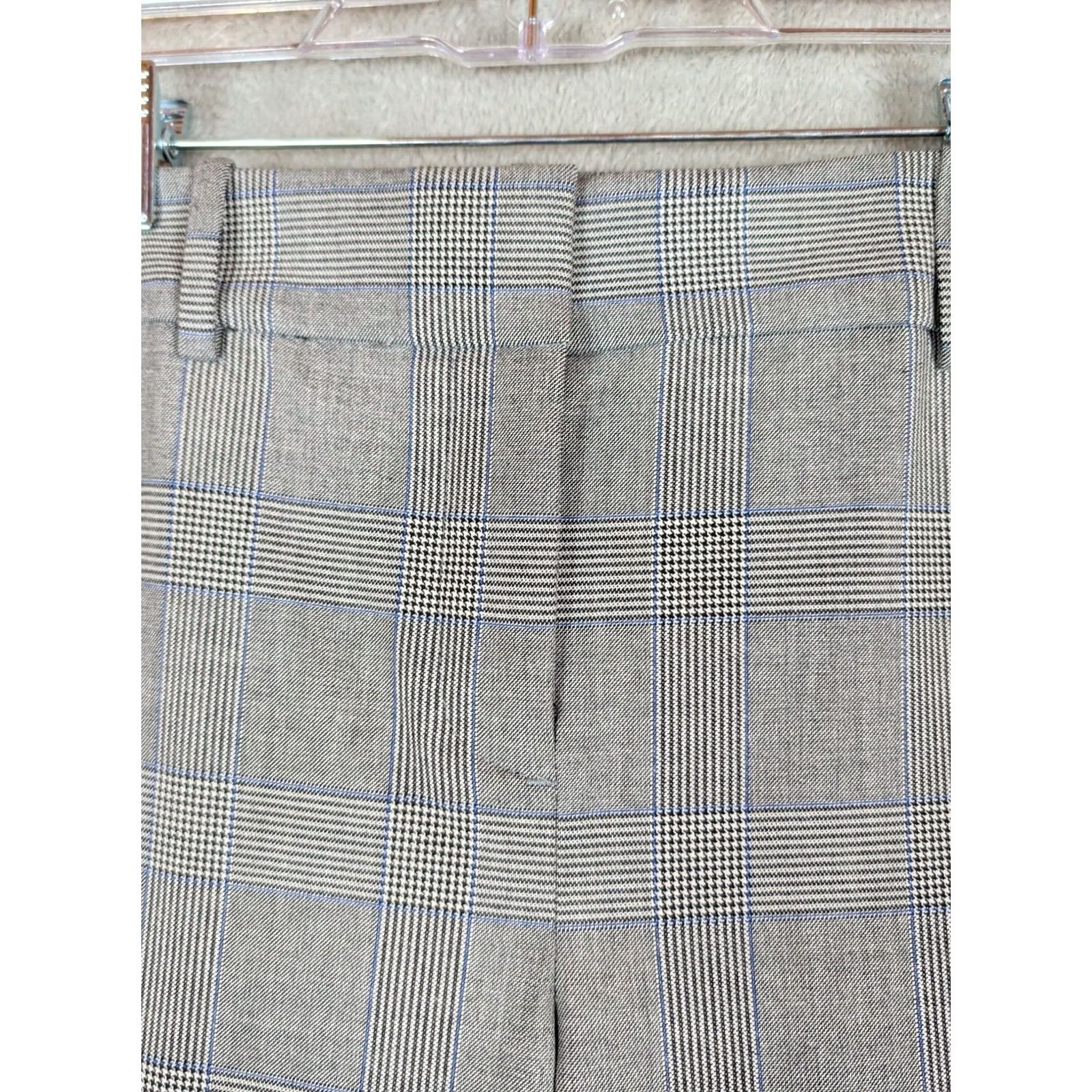 J.Crew J.CREW Cameron Pants Womens 8 Tall Charcoal Glen Straight Flex Workwear Career Plaid Size 30" / US 8 / IT 44 - 2 Thumbnail