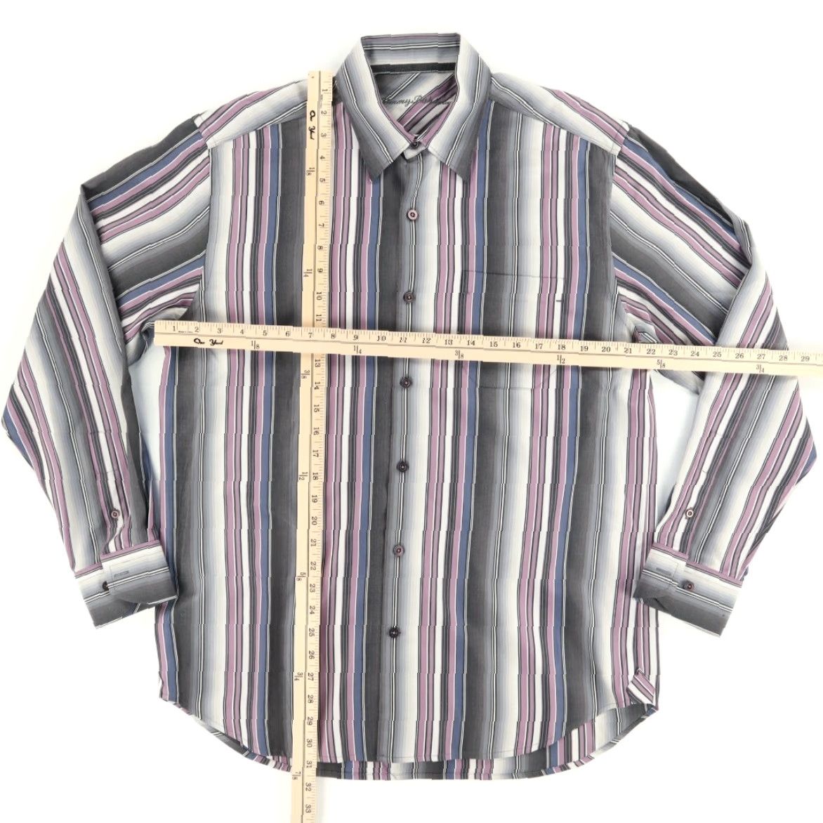 Tommy Bahama Tommy Bahama Dress Silk Striped Long Sleeve Button Up Shirt Men's M Size 40R - 3 Thumbnail