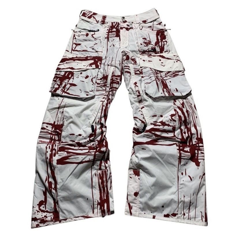 Japanese Brand VOLCOM MULTIPOCKET BONDAGE FLARED PAINTED FRIGID LGB STYLE Size US 32 / EU 48 - 1 Thumbnail