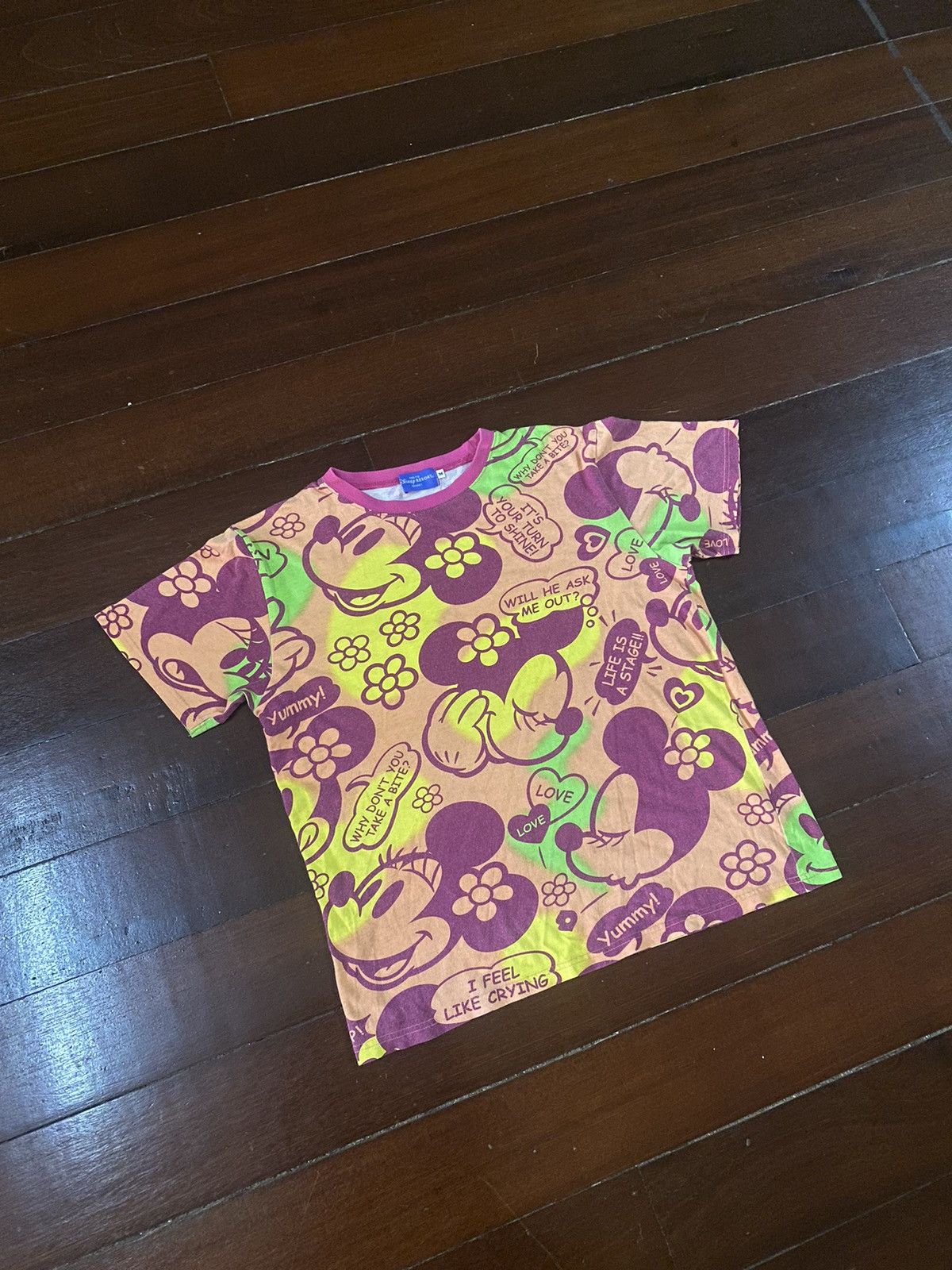 Disney × Mickey Mouse × Vintage Vintage disney tokyo resort minnie mouse full print T-Shirt Size US M / EU 48-50 / 2 - 2 Thumbnail