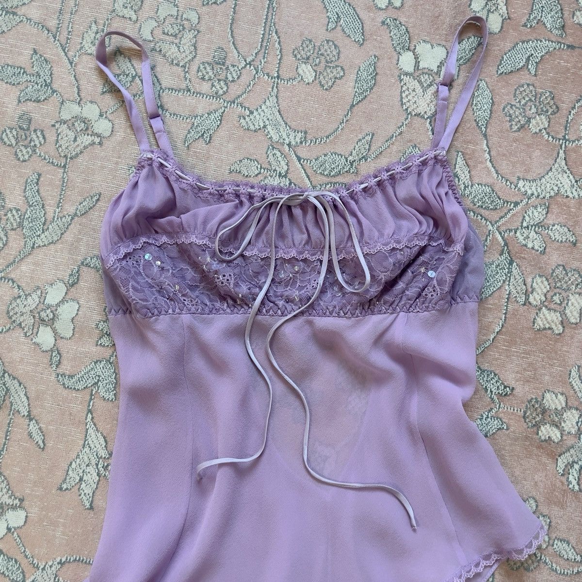 Victoria's Secret Victoria’s Secret Lavender Silk Camisole (L) Size L / US 10 / IT 46 - 11 Thumbnail