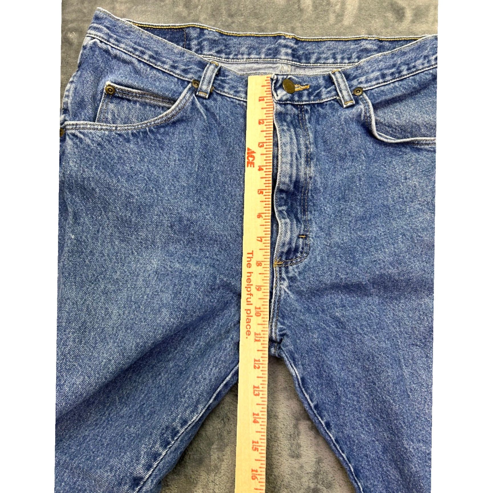 Wrangler VINTAGE Wrangler Jeans Men's Denim Straight Waist 34 Inseam 29 5-Pocket Utility Blue 90s Classic Relaxed Fit Size US 34 / EU 50 - 7 Thumbnail