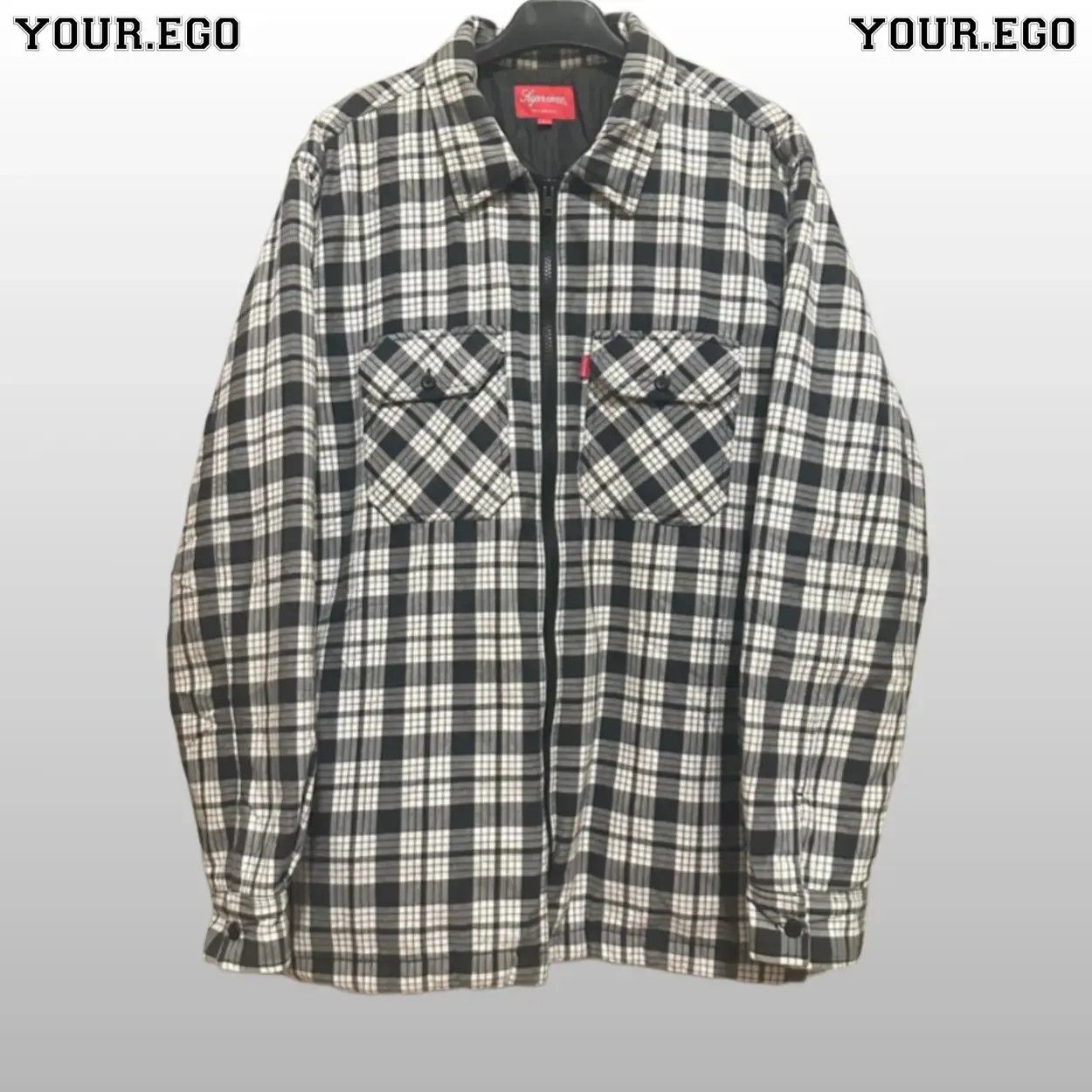 Supreme Supreme Quilted Zip Flannel Shirt FW14 Size US L / EU 52-54 / 3 - 1 Thumbnail