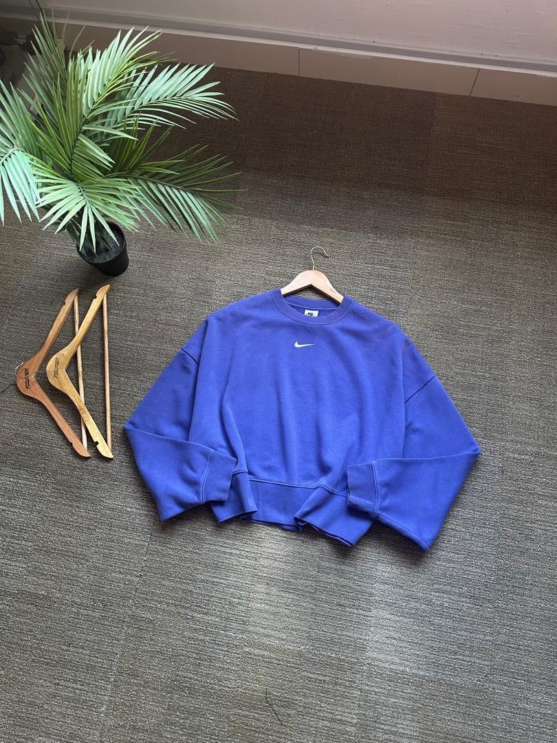 Nike × Other NIKE CENTER SWOOSH SWEATSHIRT CROP Size L / US 10 / IT 46 - 1 Thumbnail