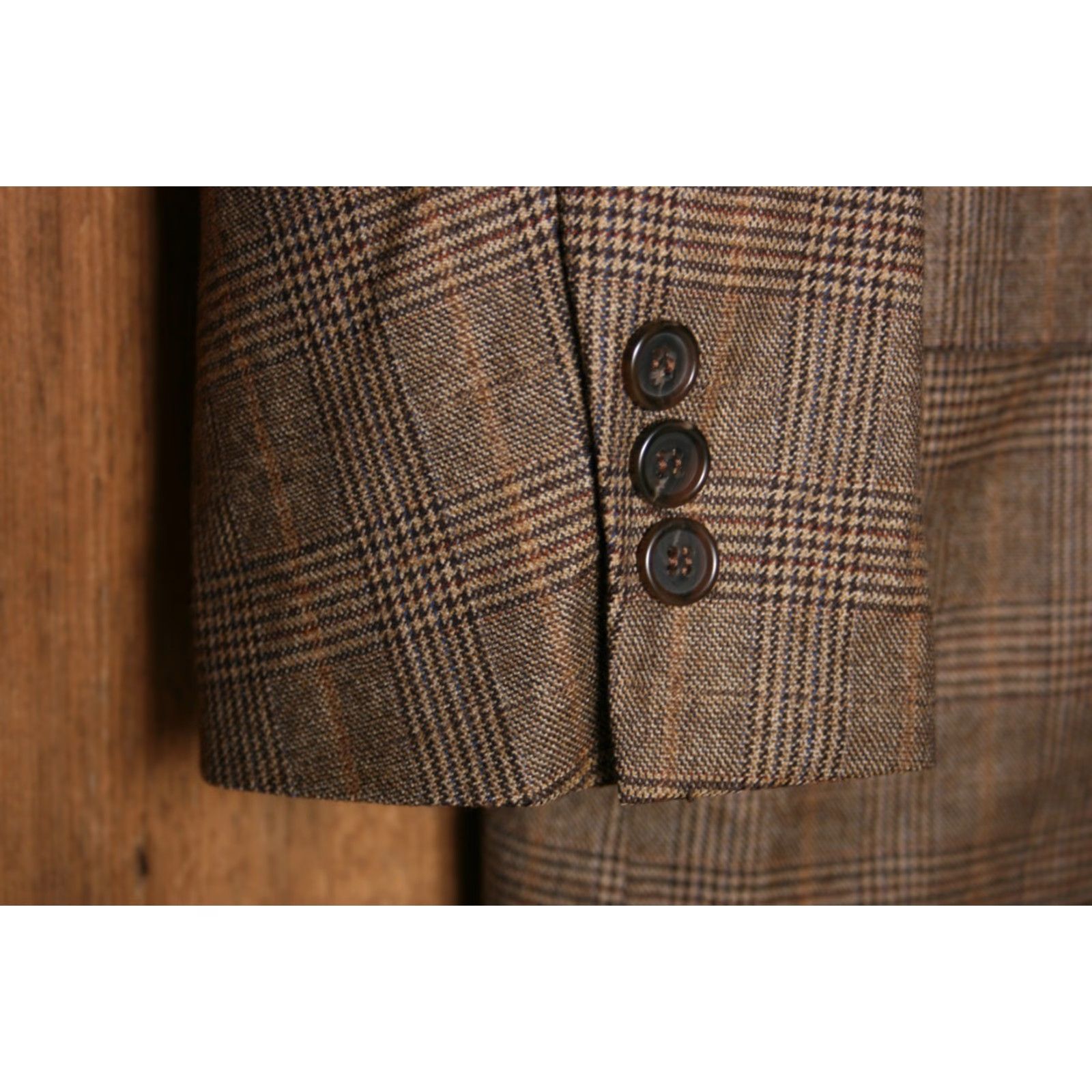 Brooks Brothers BROOKS BROTHERS Sport Coat Madison Brown Prince of Wales Plaid 43R Jacket 3-Button Wool Men's Coat Size US XS / EU 42 / 0 - 4 Thumbnail