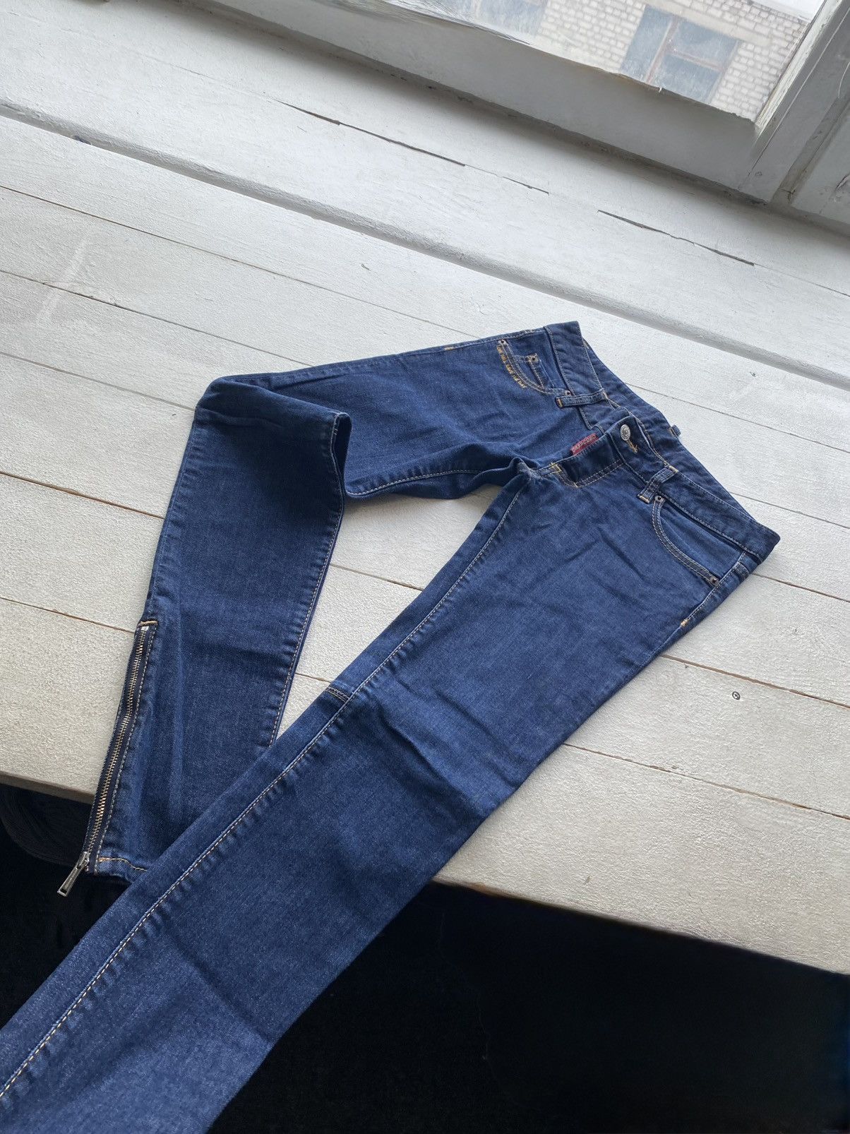 Dsquared2 Luxury Dsquared2 Women’s Skinny Jeans Ankle Zip Blue Denim Size 28" / US 6 / IT 42 - 5 Thumbnail