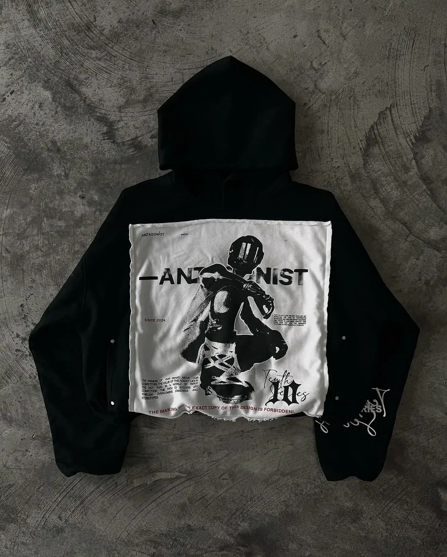 The Unbranded Brand Y2K Hoodie Retro Patch Embroidery Oversized Hoodie Size US M / EU 48-50 / 2 - 3 Thumbnail