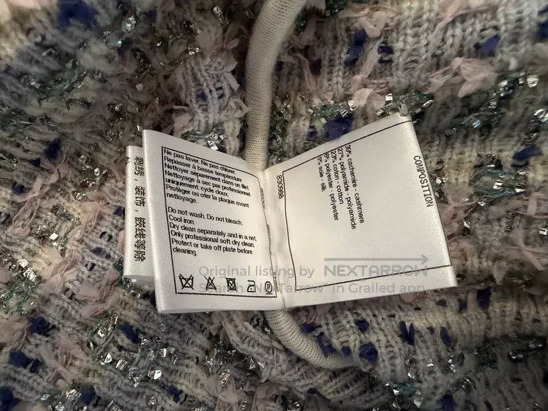 Chanel Chanel 18 Waterfall Series Irregular Oblique Edge Sleevele Size XS / US 0-2 / IT 36-38 - 6 Thumbnail