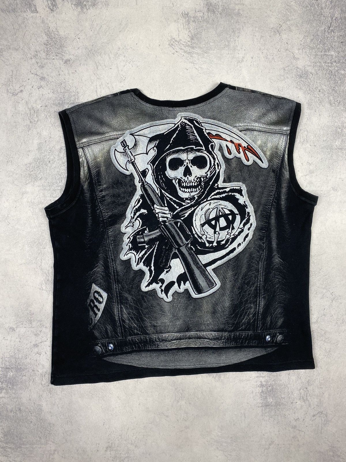 Vintage Vintage Y2K Sing Of Anarchy Biker Band Rock T Shirt Size US XL / EU 56 / 4 - 10 Thumbnail