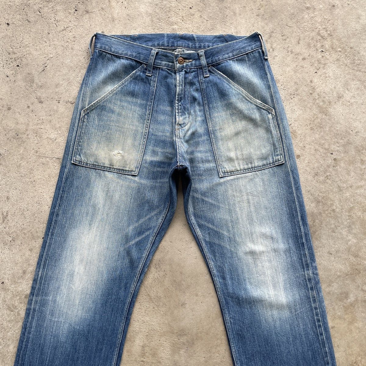 Japanese Brand × Jean × Vintage W30x30💥 Vintage Japanese Brand Faded Denim Jeans Pants Size US 30 / EU 46 - 3 Thumbnail