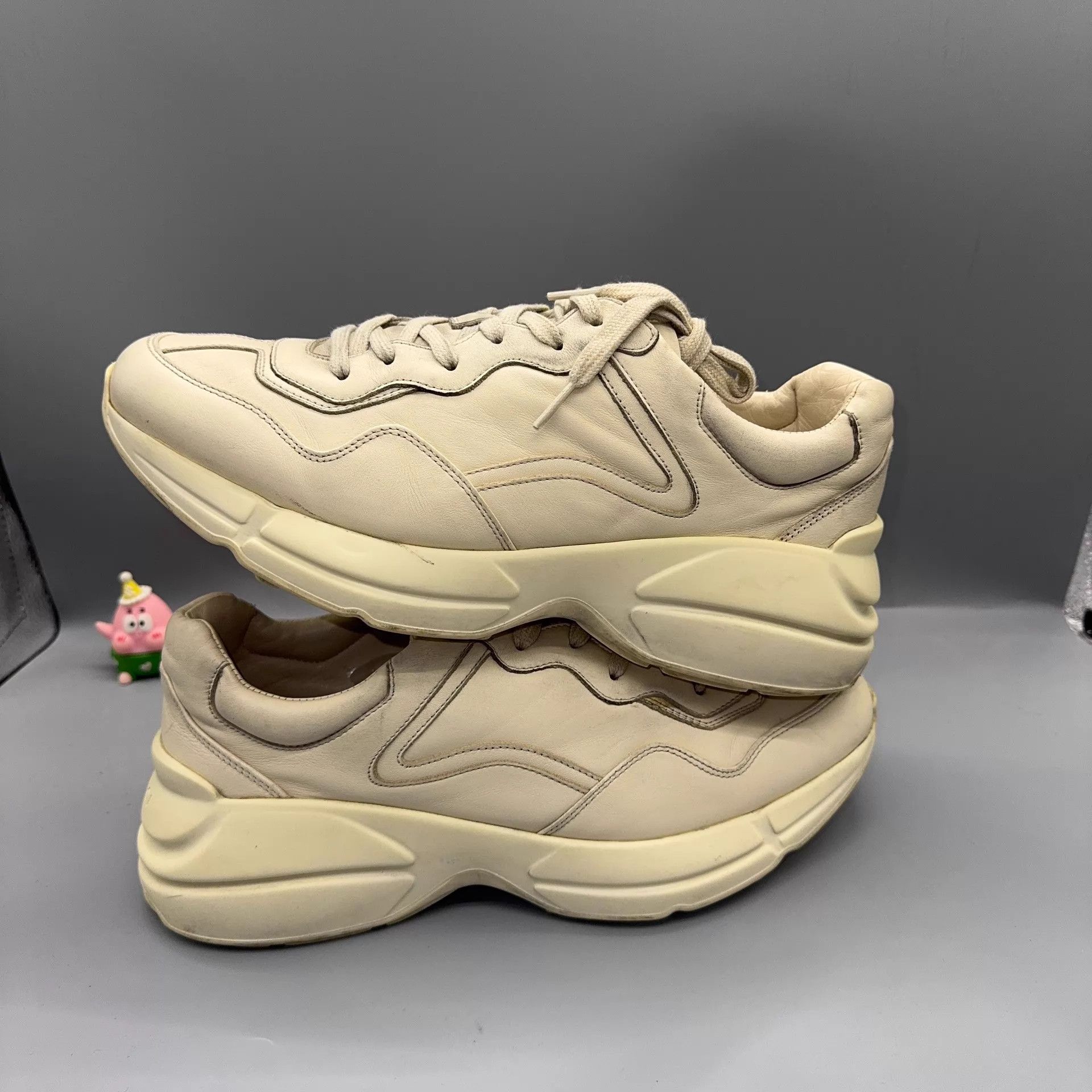 Gucci GUCCI Rhyton Ivory White 42.5 Used Size US 9.5 / EU 42-43 - 6 Thumbnail