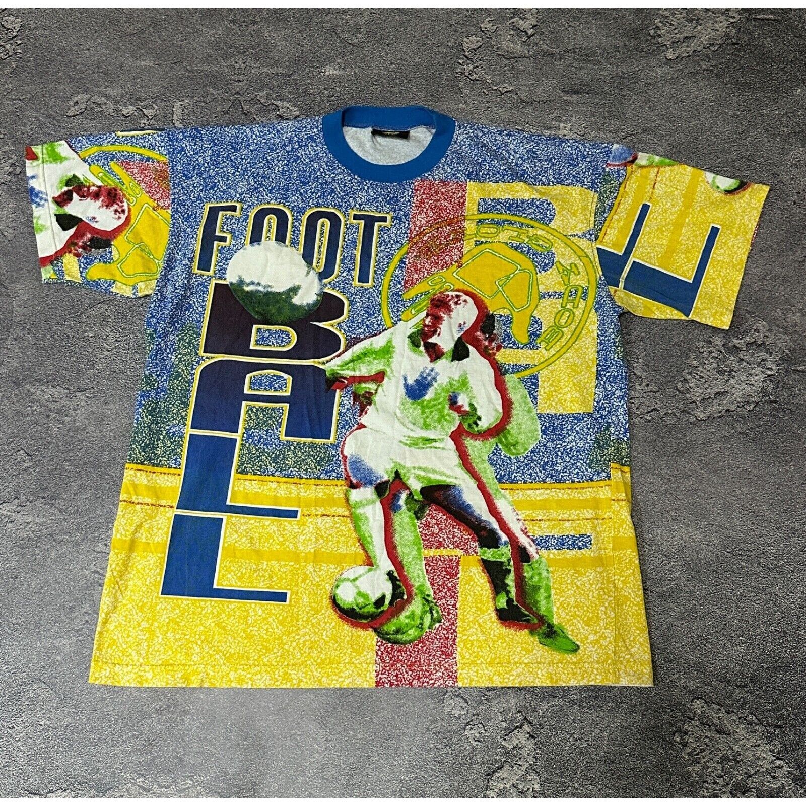 Body Glove Vintage 90's Body Glove Shirt Football All Over Print Shirt Size US XL / EU 56 / 4 - 1 Thumbnail