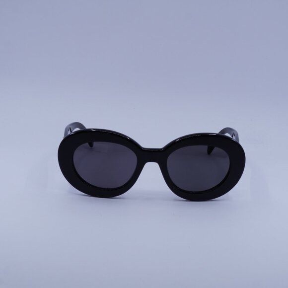 Celine Celine CL40312U TRIOMPHE 01A Sunglasses Shiny Black Oval Size ONE SIZE - 3 Thumbnail