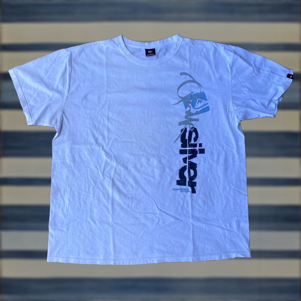 Billabong VINTAGE Billabong T-Shirt XL White Grunge Surf Logo Short Sleeve Crew Neck Men Mens Regular A solid pattern, double-sided, easy care Size US XL / EU 56 / 4 - 1 Thumbnail
