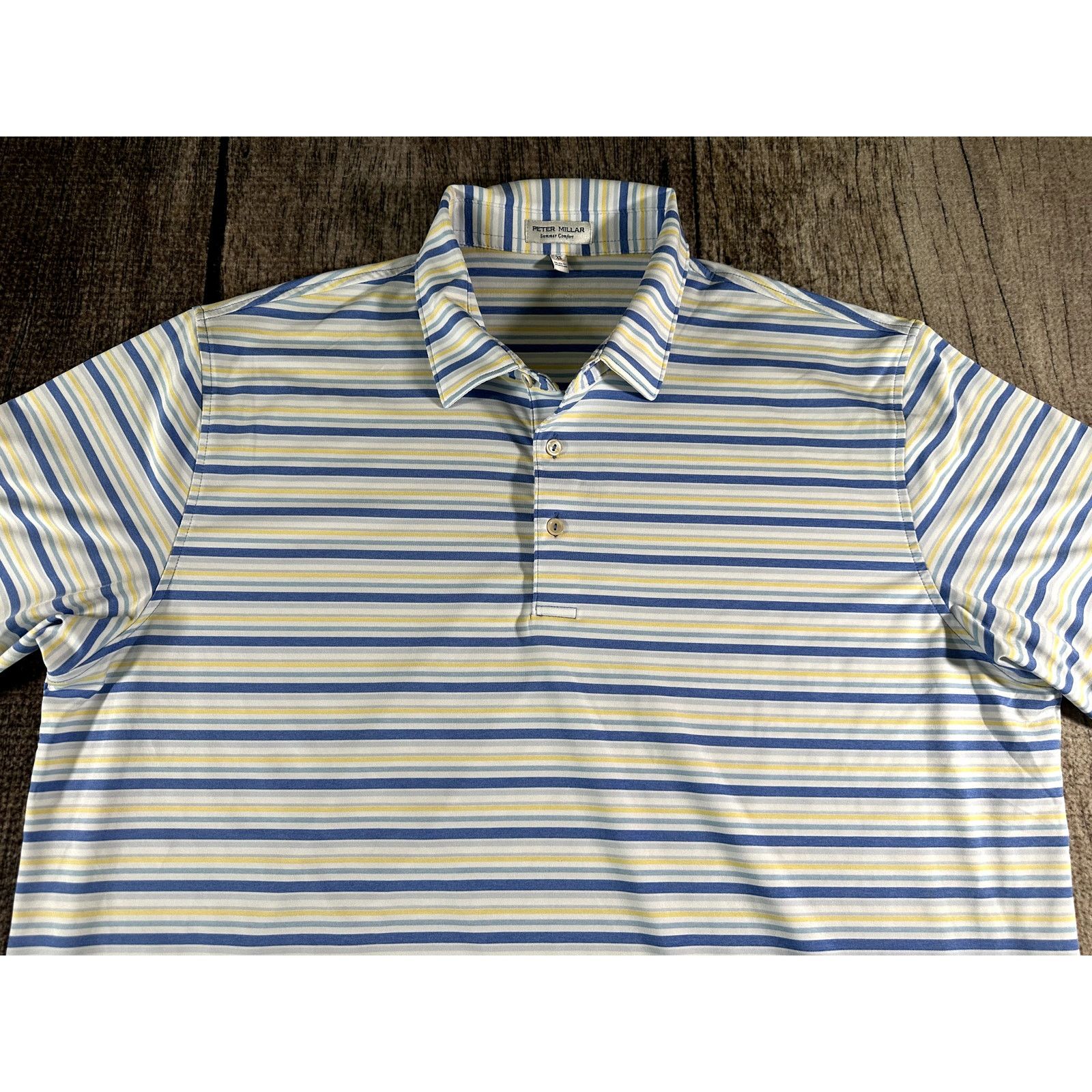 Peter Millar Peter Millar Summer Comfort Kissing Camels Striped Polo XL Size US XL / EU 56 / 4 - 2 Thumbnail