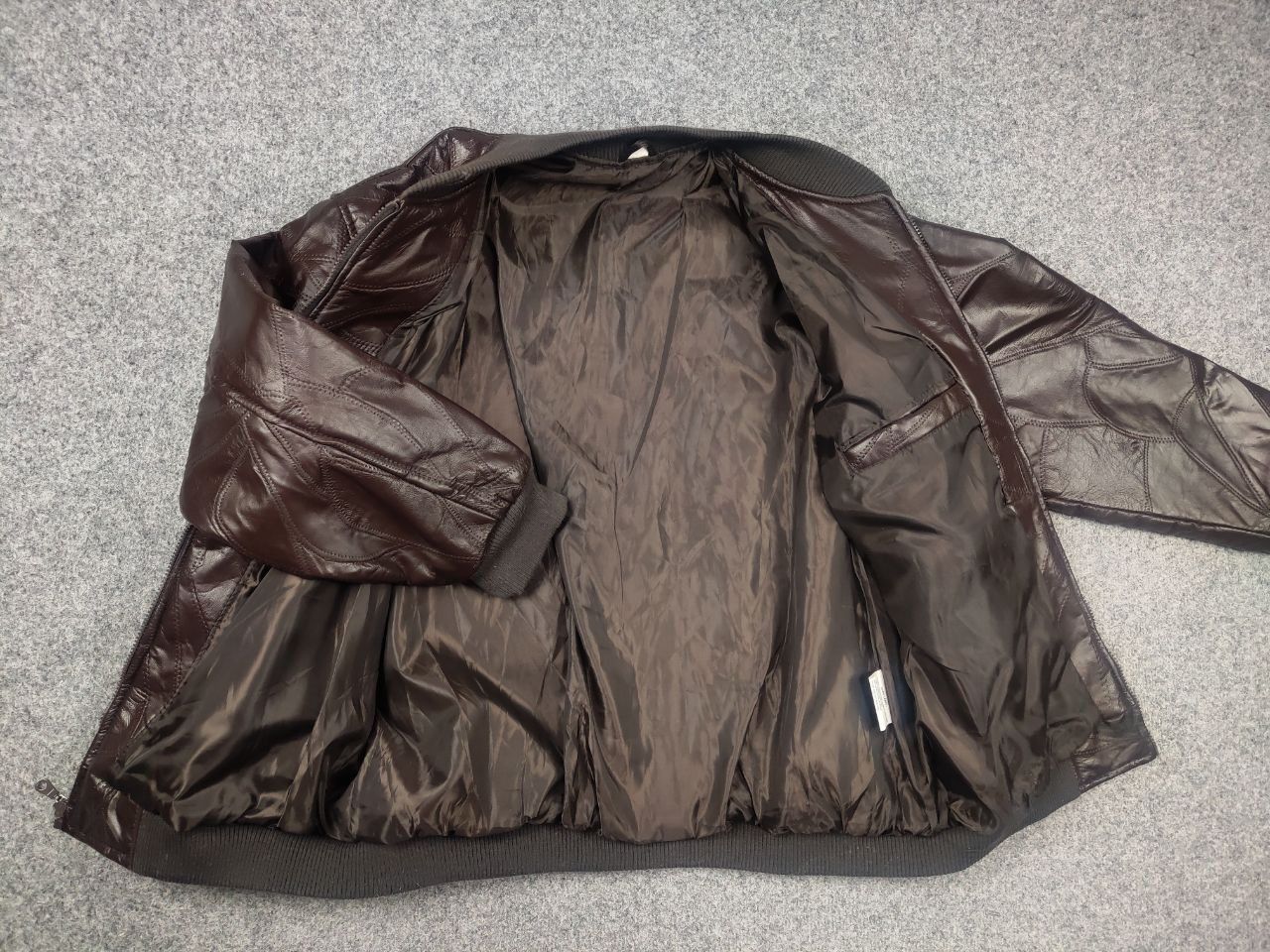 If Six Was Nine Vintage 90's brown patched leather bomber Jacket LGB Rick Size US XL / EU 56 / 4 - 12 Thumbnail