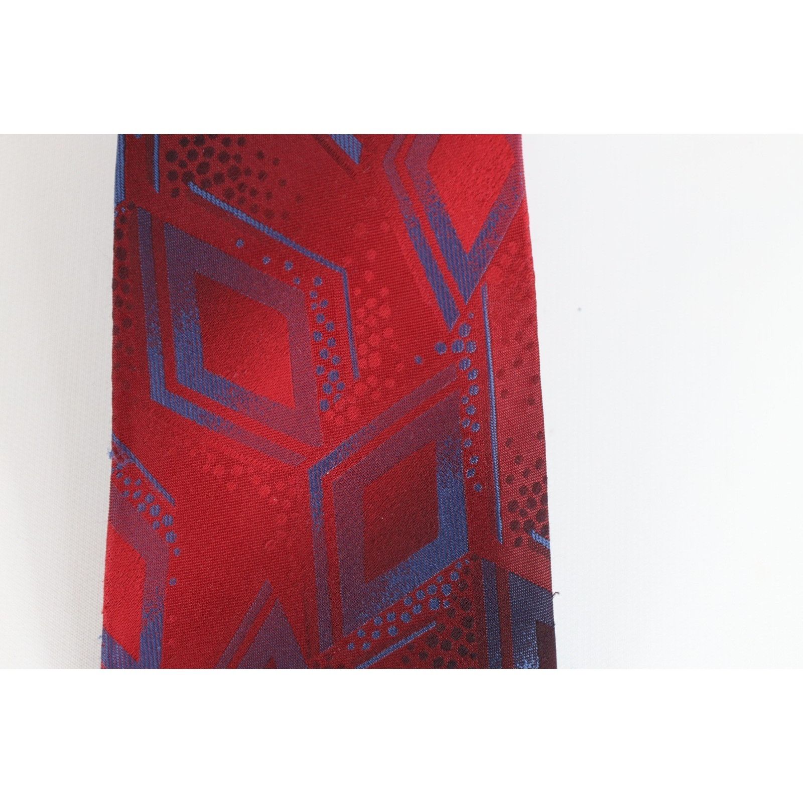 Vintage Vintage 80s 90s Streetwear Geometric Diamond Neck Tie Size ONE SIZE - 2 Thumbnail